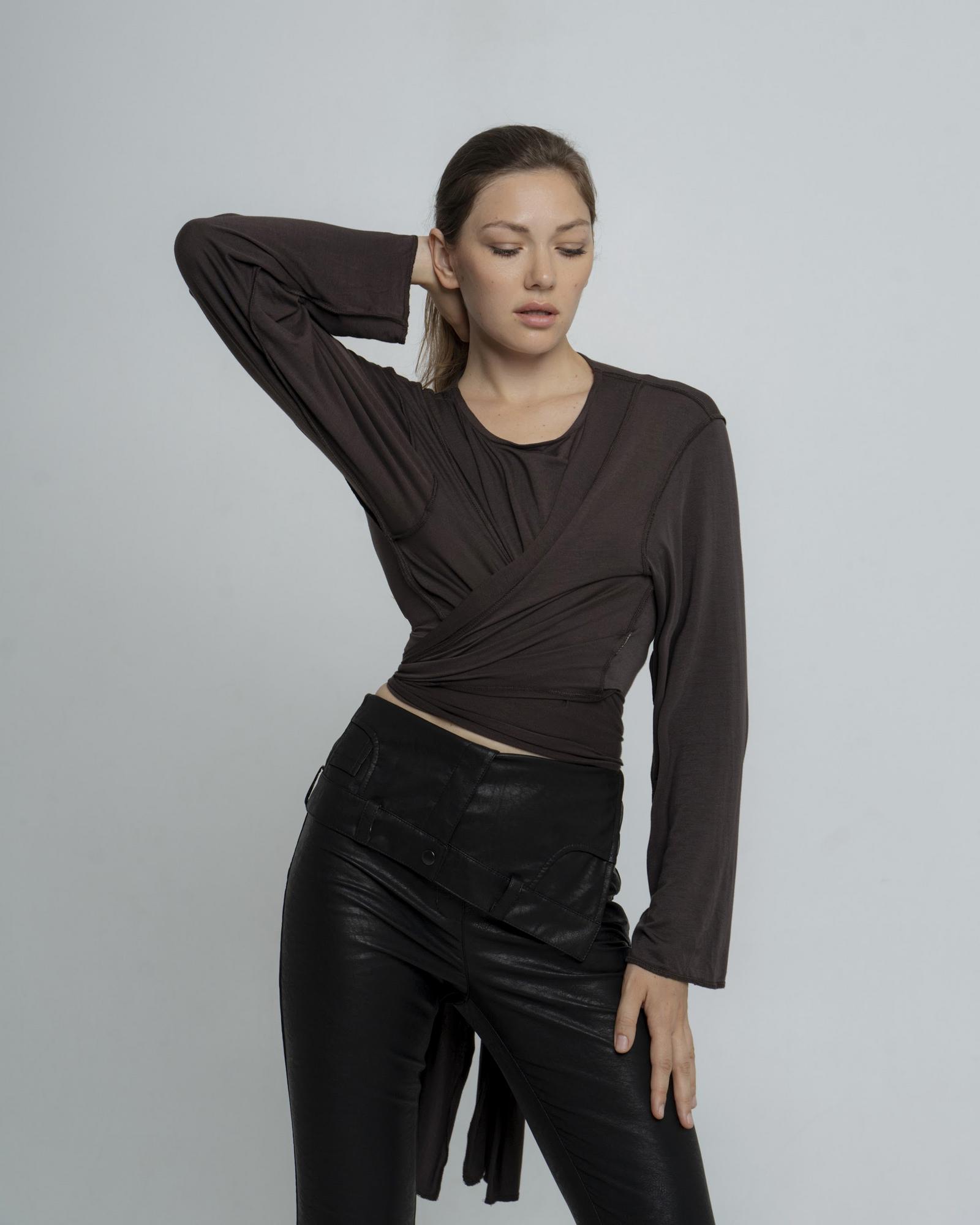 Лонгслив с зав Dark Grey