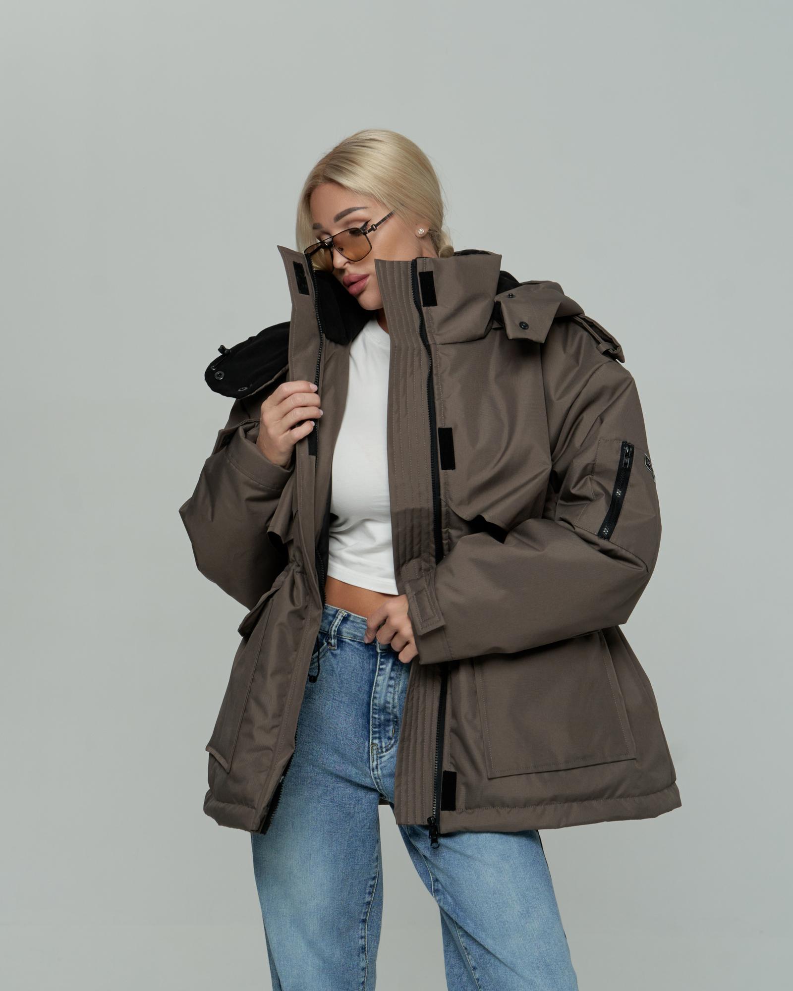 Парка с капюшоном Khaki