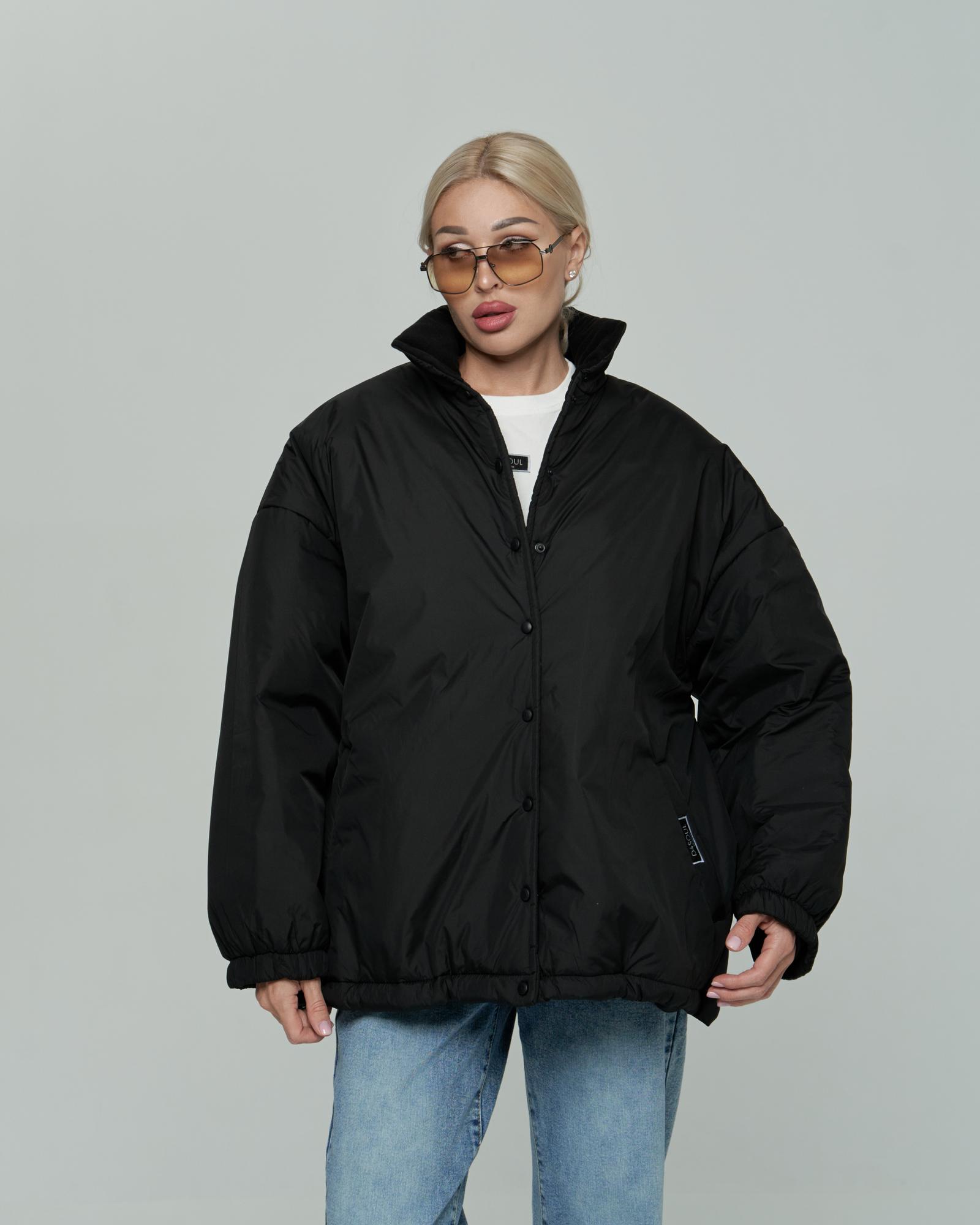 Бомбер черный