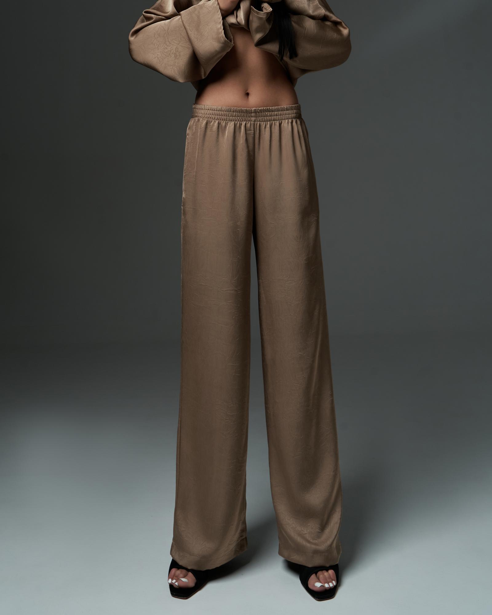 Брюки кофейные