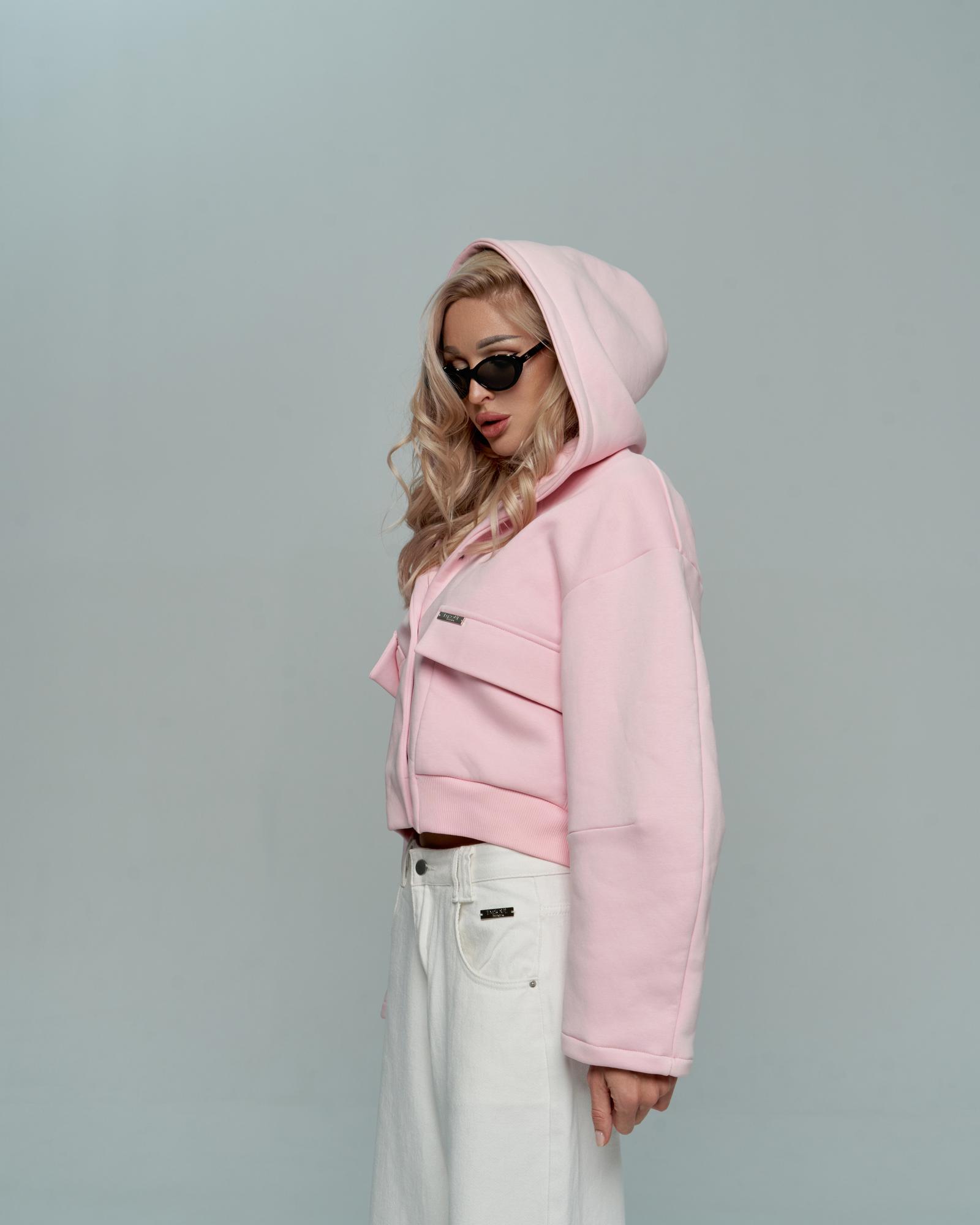 Бомбер розовый 26