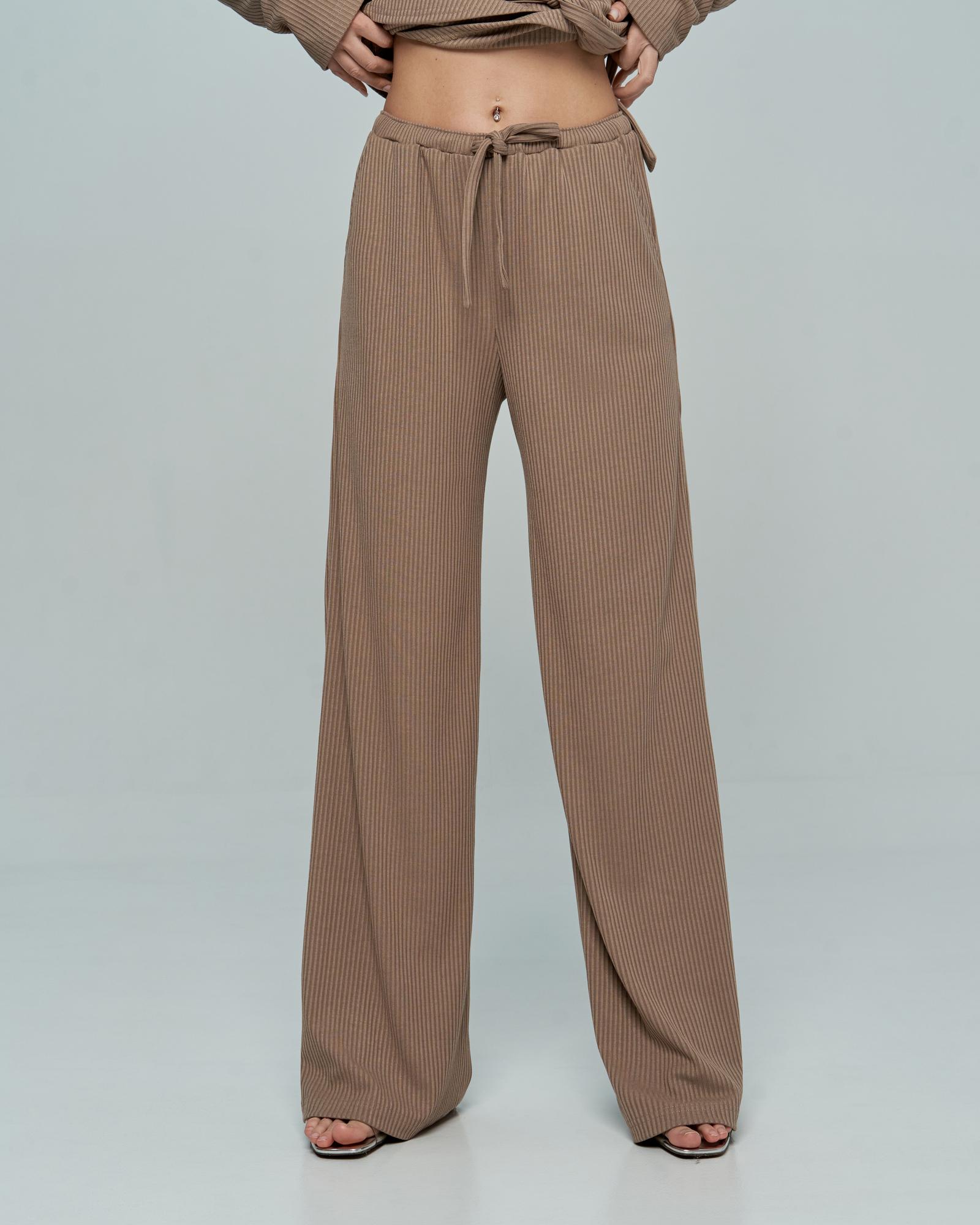 Брюки светло корич.