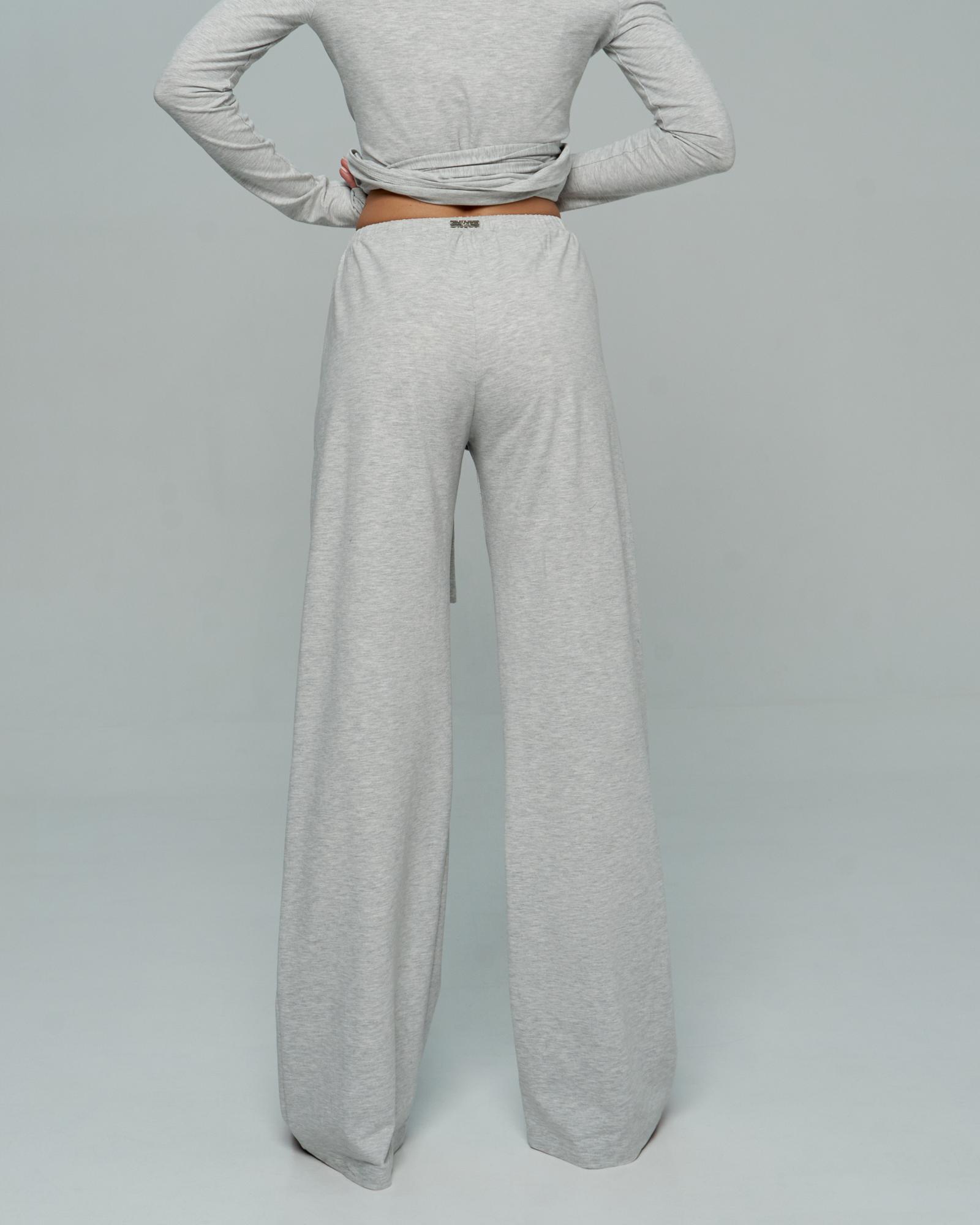 Брюки серые из кулирки