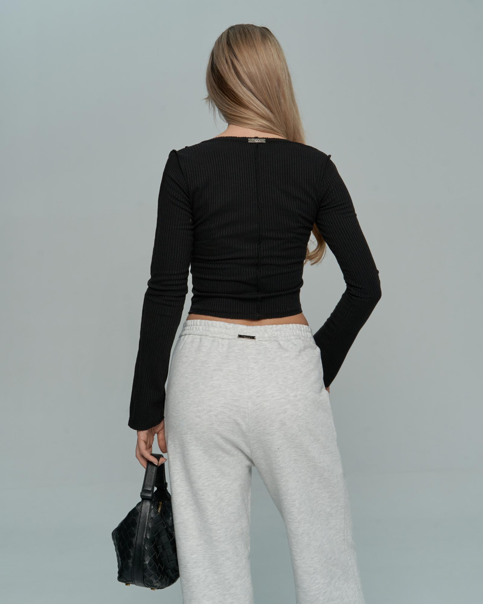 Брюки классические футтер серые