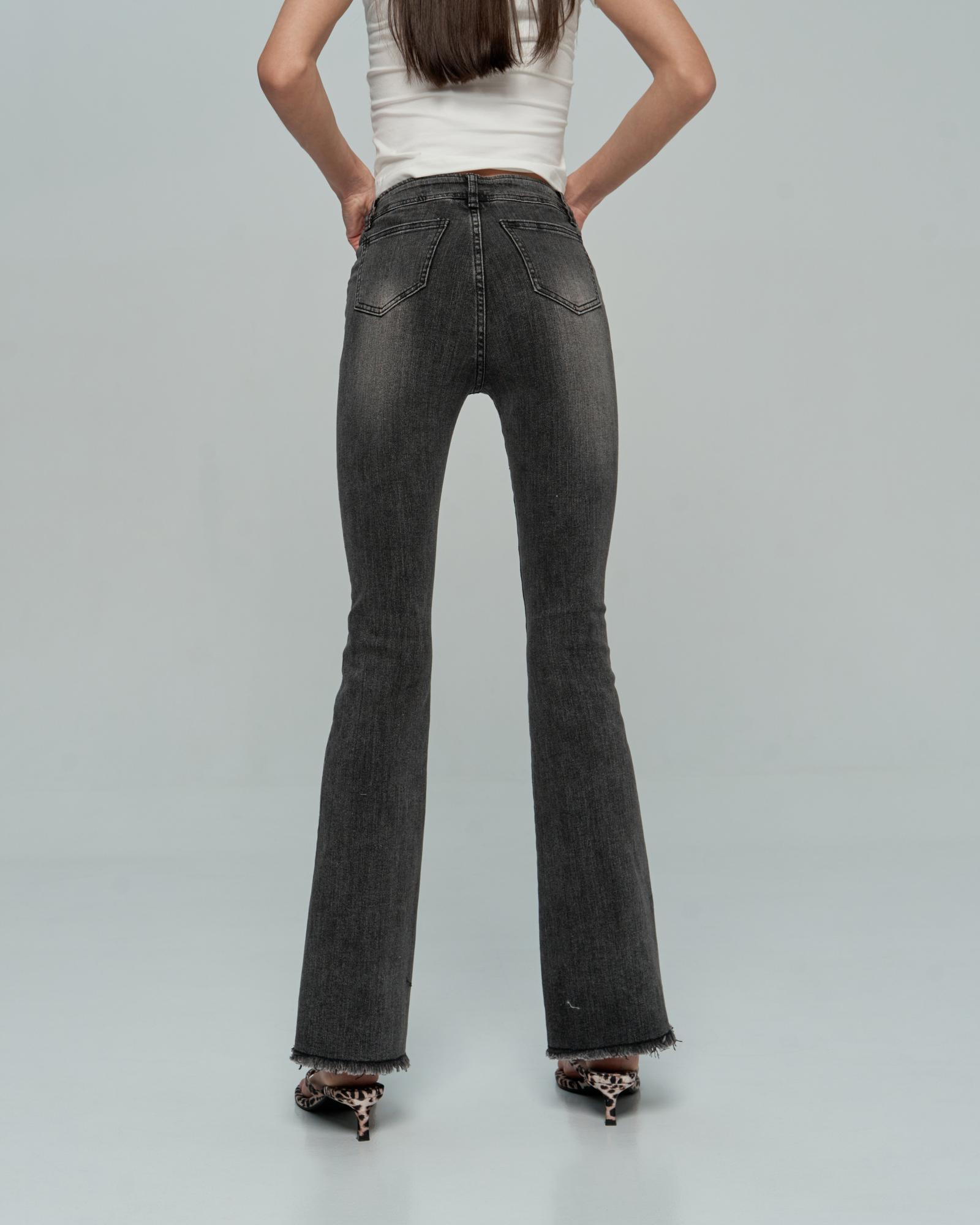 Джинсы клеш черные