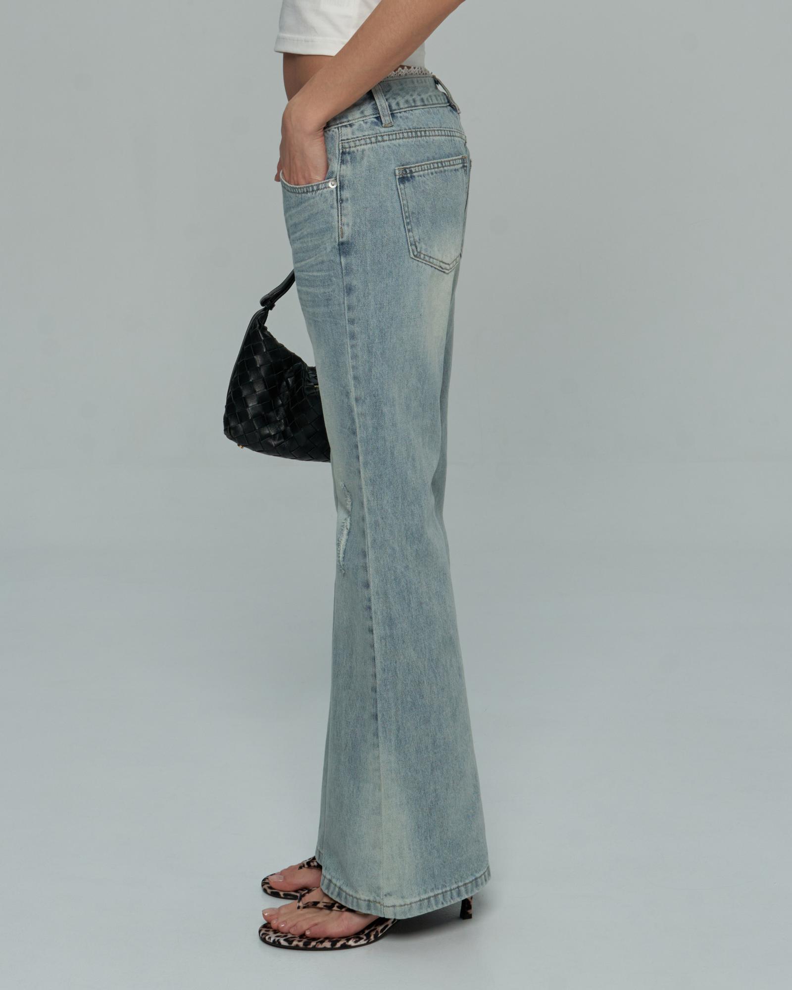 Джинсы с круж.поясом