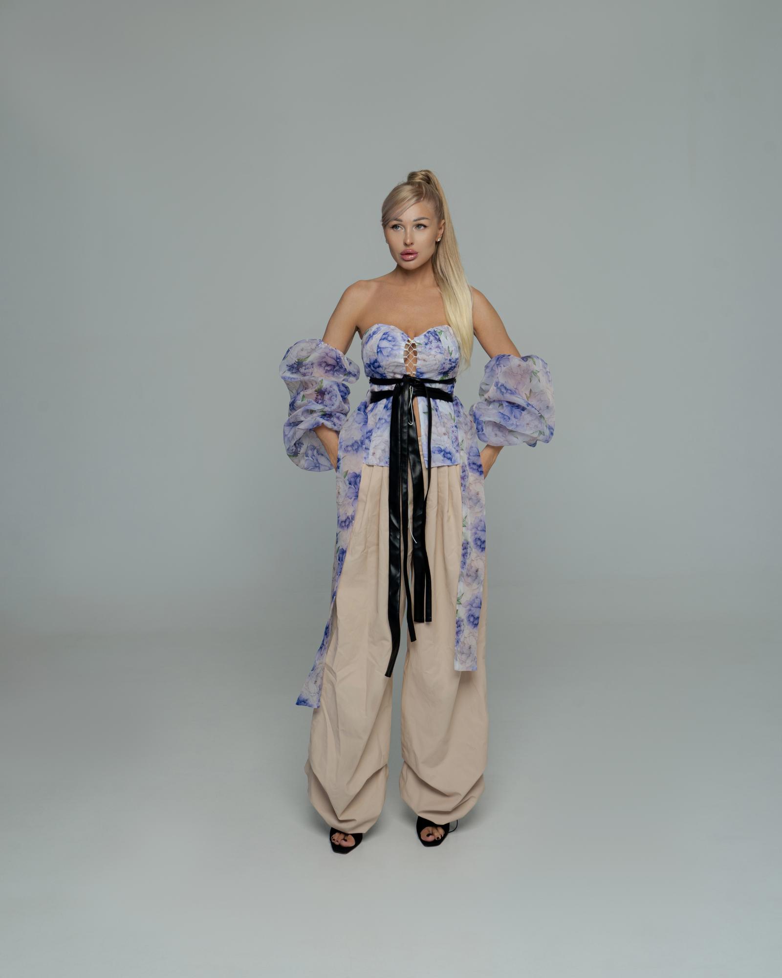 Брюки карго бежевые