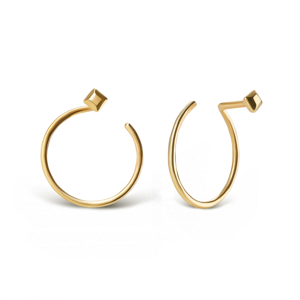 Серьги "Конфетки" с кругом