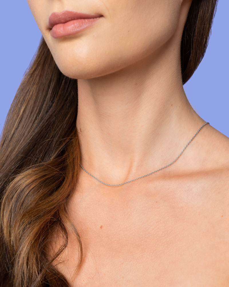 Серебряная цепочка 35 см.