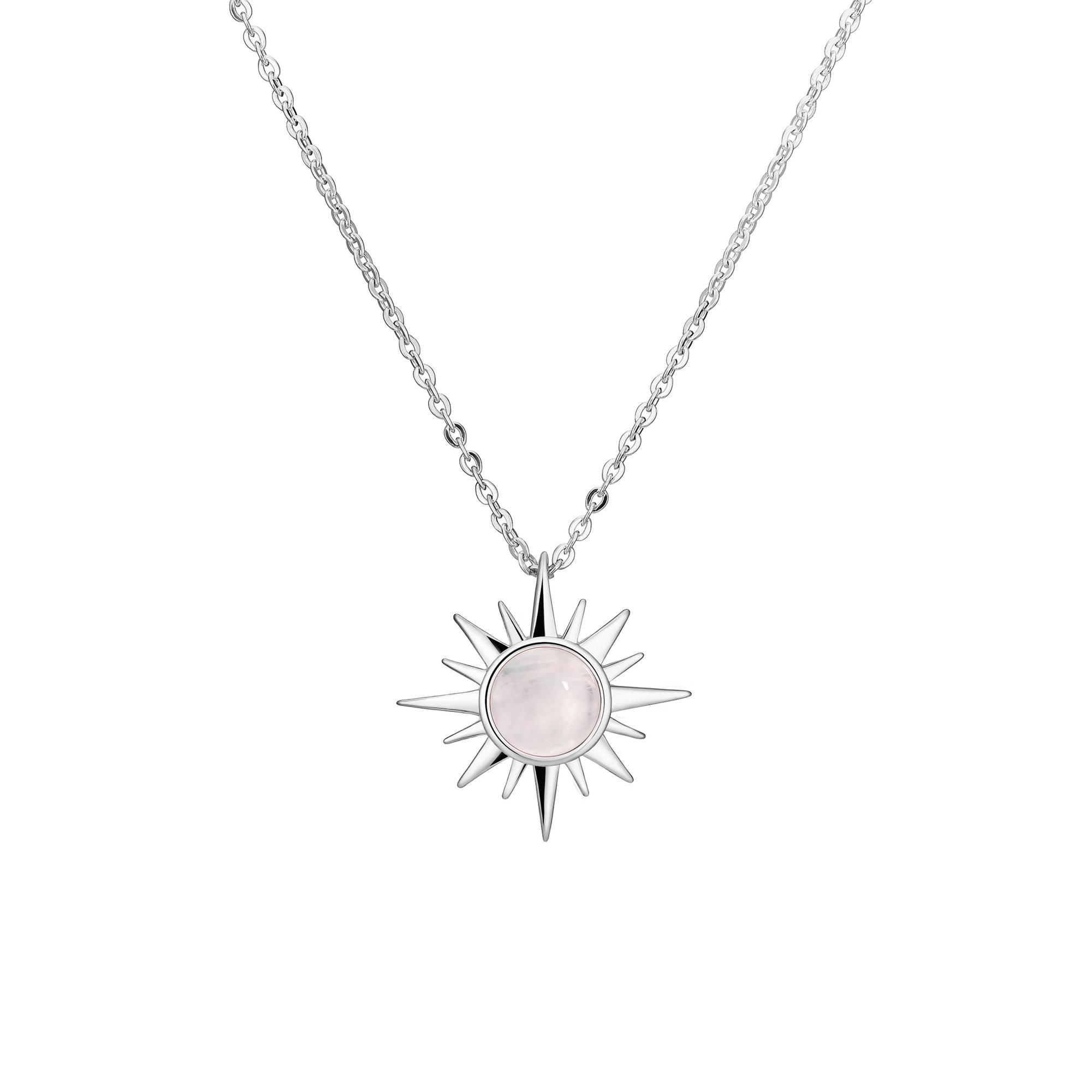 Подвеска Путеводная звезда (POLAR) с розовым кварцем