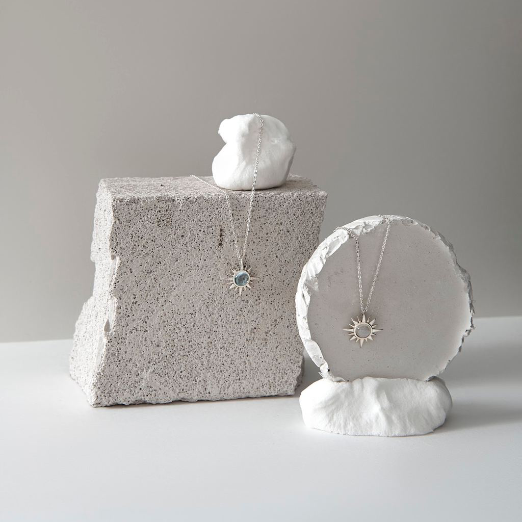 Подвеска Путеводная звезда (POLAR) с розовым кварцем