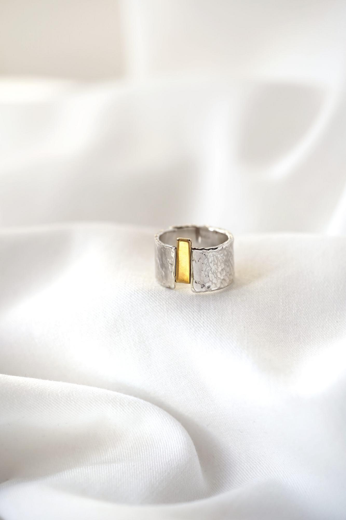 Кольцо битое L с латунью