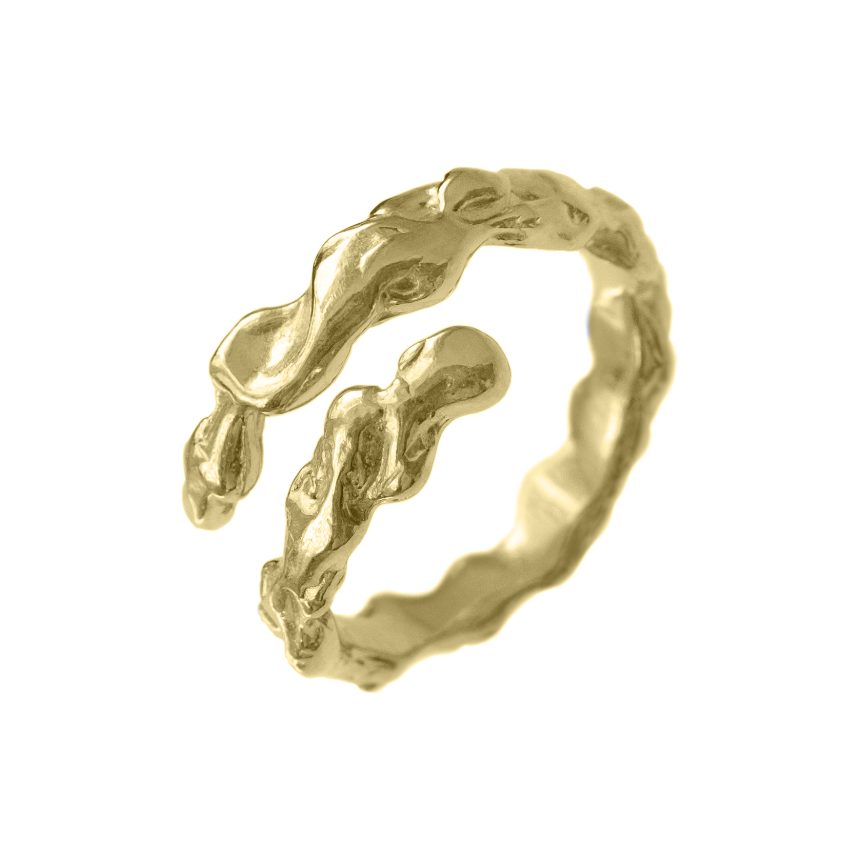 Кольцо "Карамель" разъемное позолота