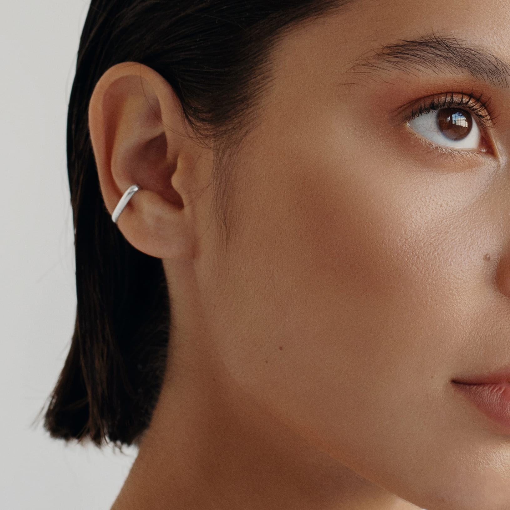 Кафф Скрепка серебро - Graffetta Nuova