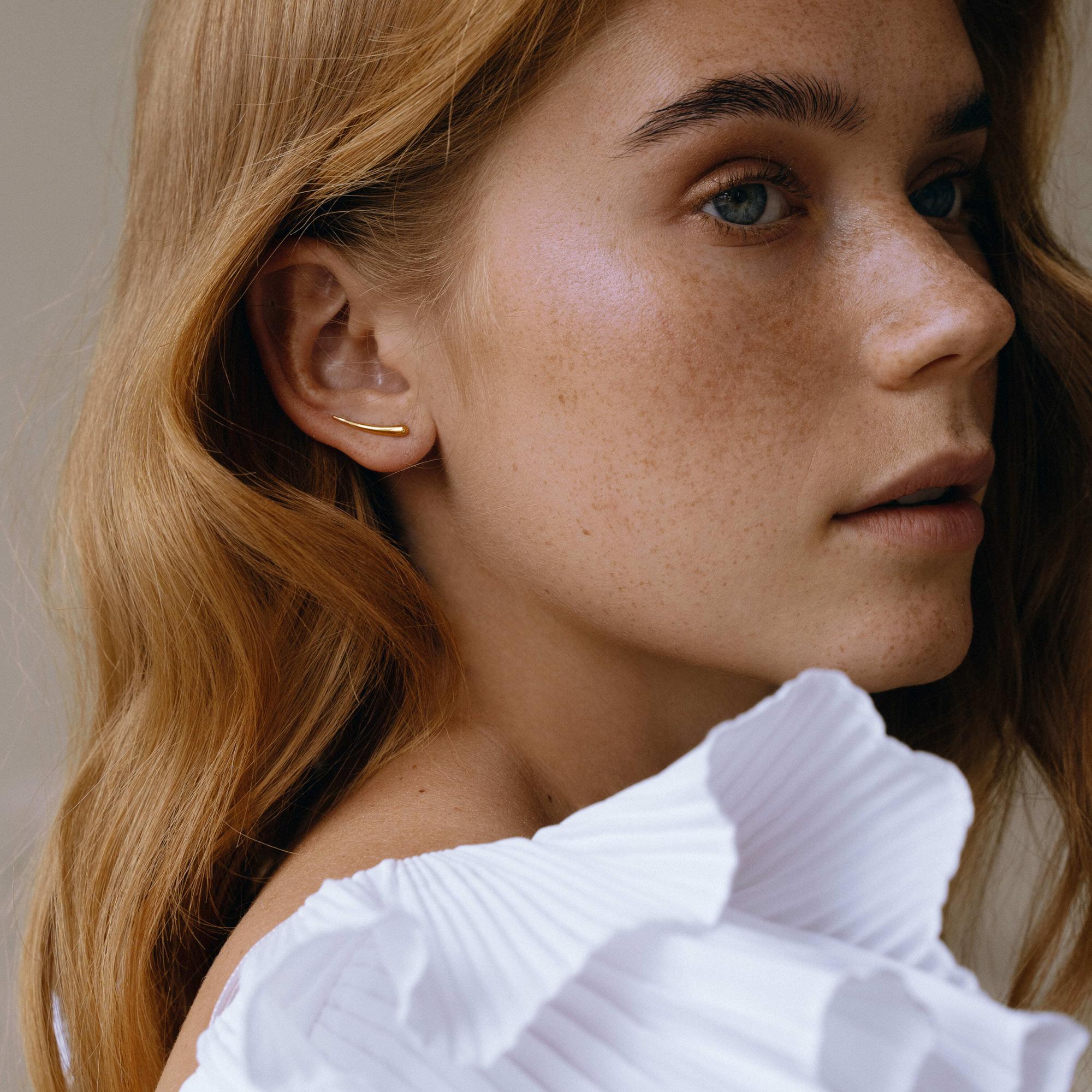 Клаймбер Запятая - Virgola на правое ухо позолота