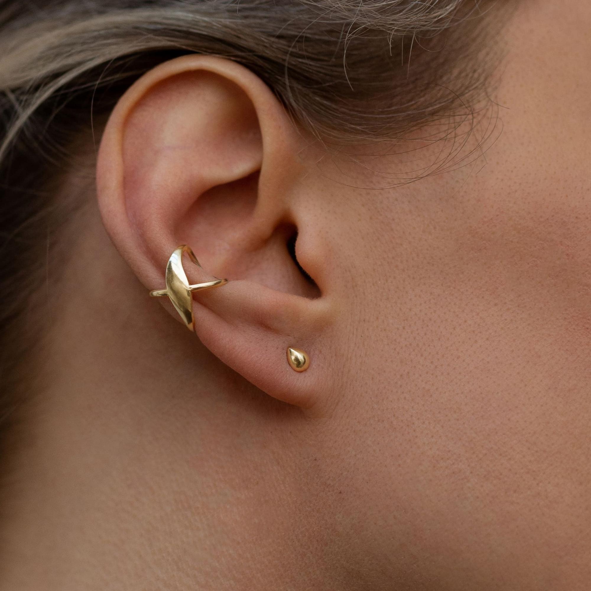 Кафф Восьмерка в позолоте - Otto