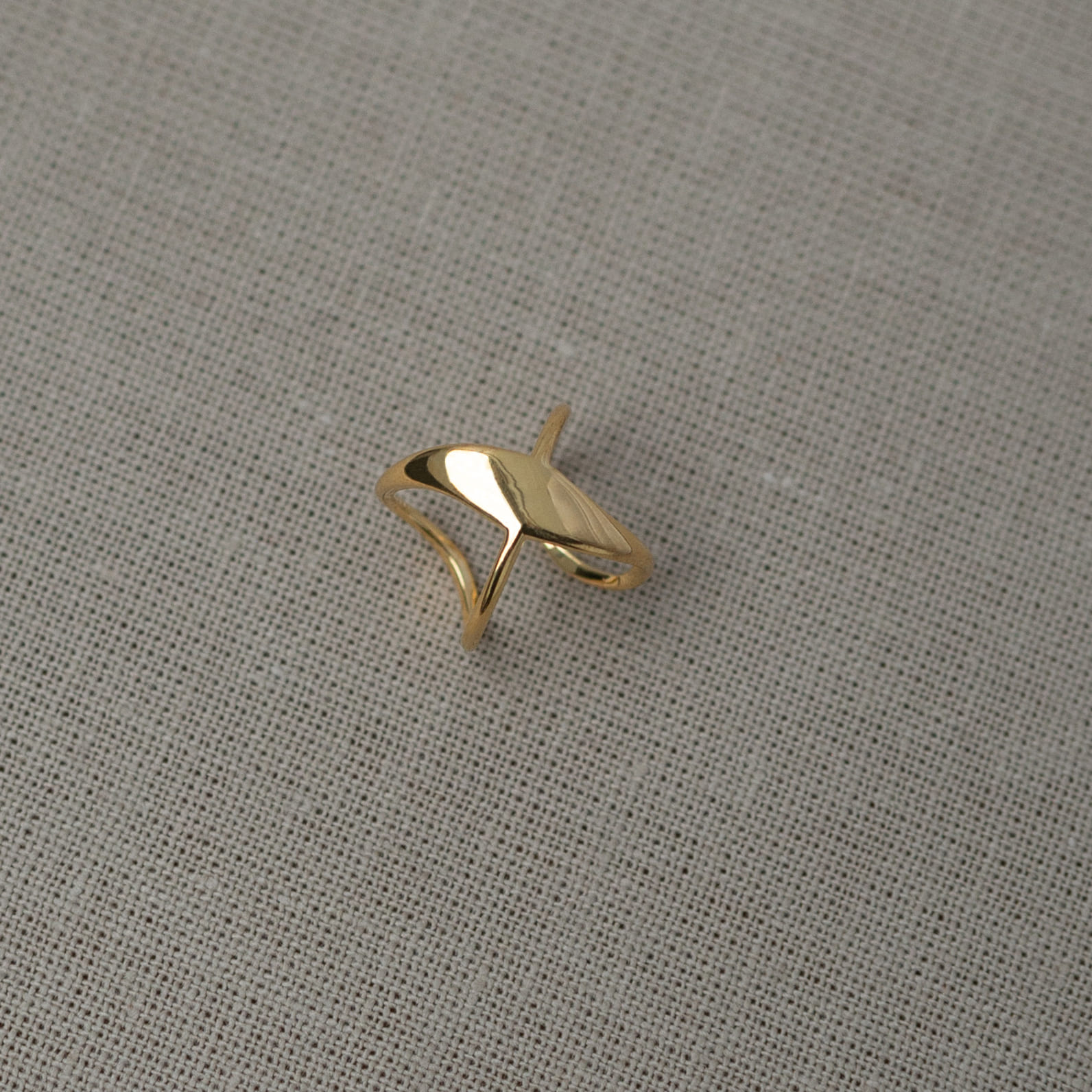 Кафф Восьмерка в позолоте - Otto