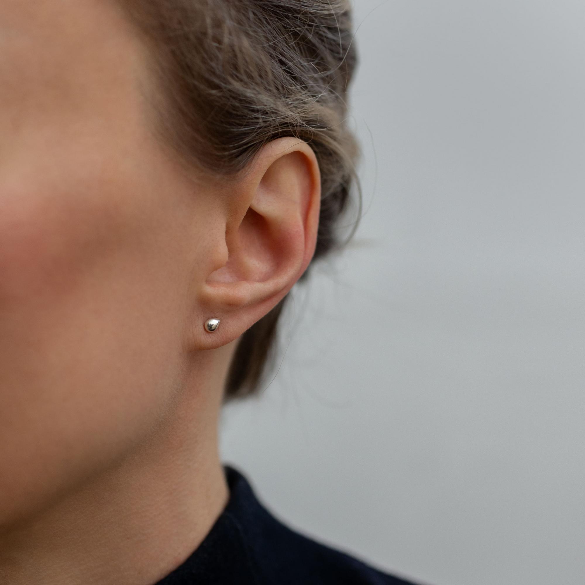 Серьги гвоздики Зёрнышко - Grano