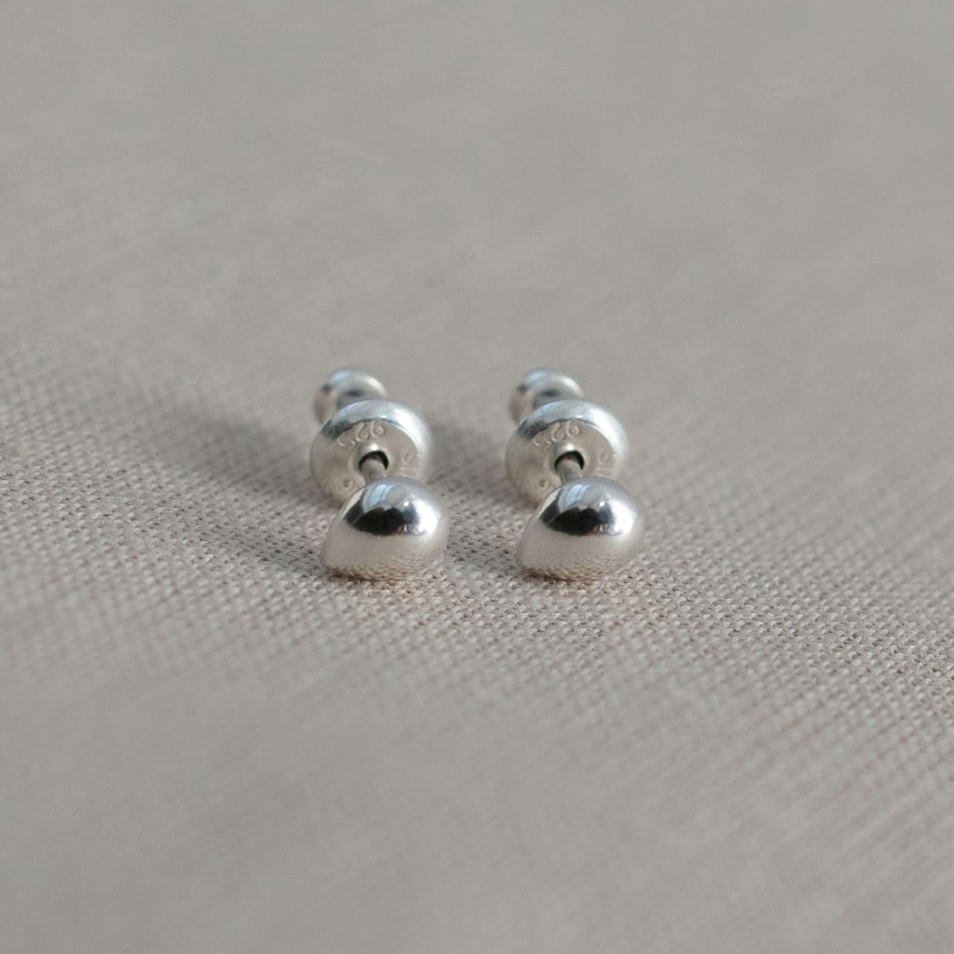 Серьги гвоздики Зёрнышко - Grano