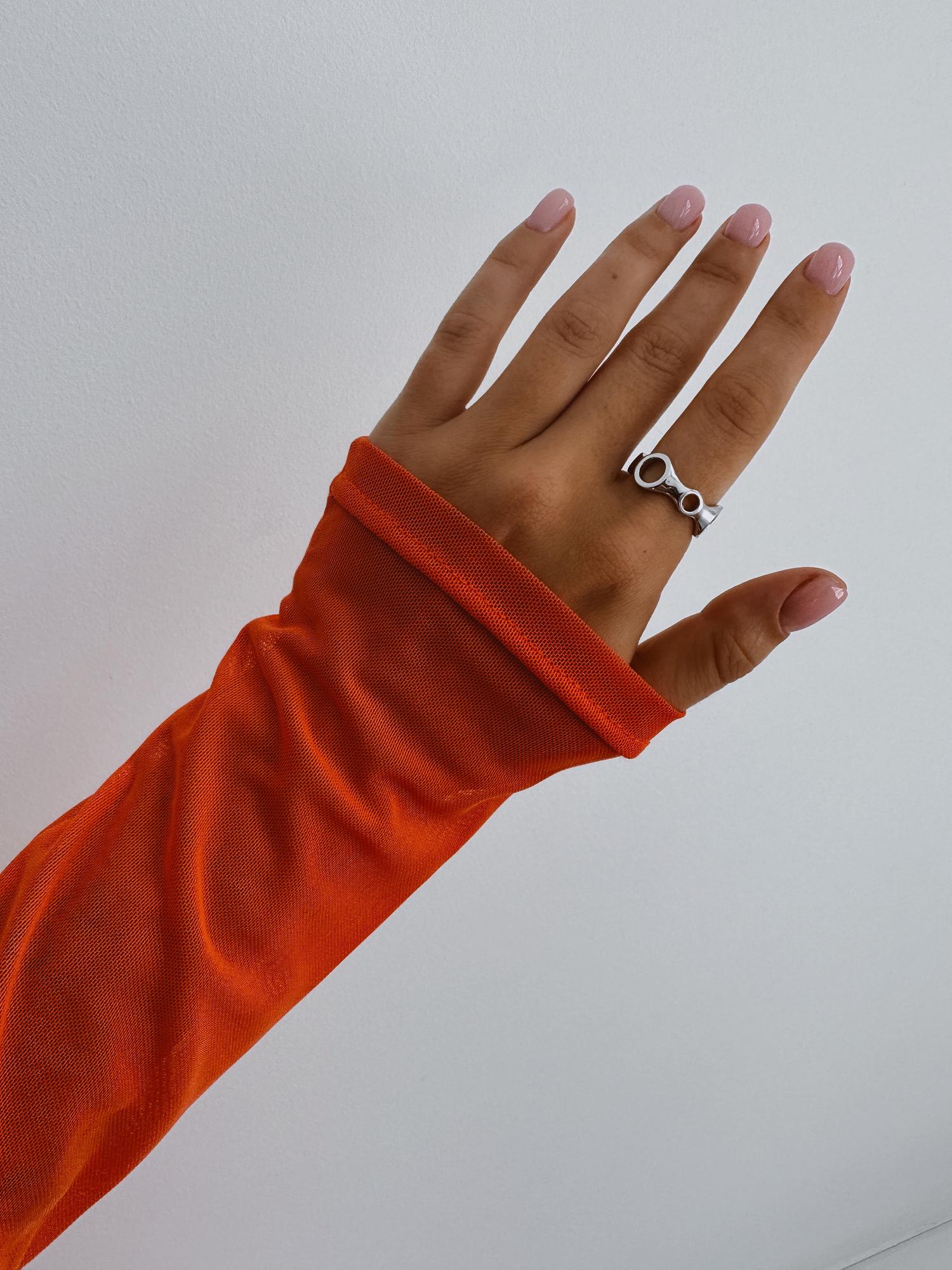 Серебряное кольцо баланс- poise