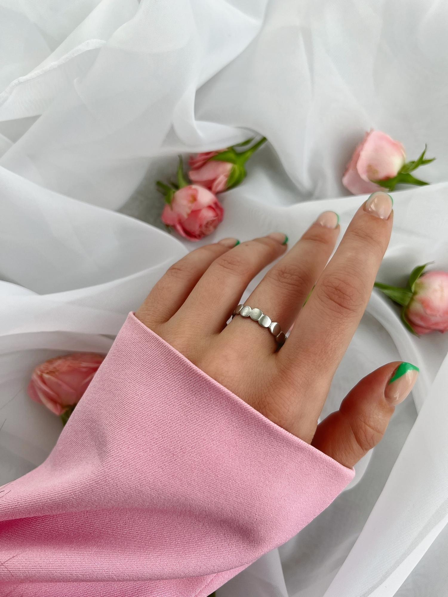 Серебряное кольцо "Монеты"