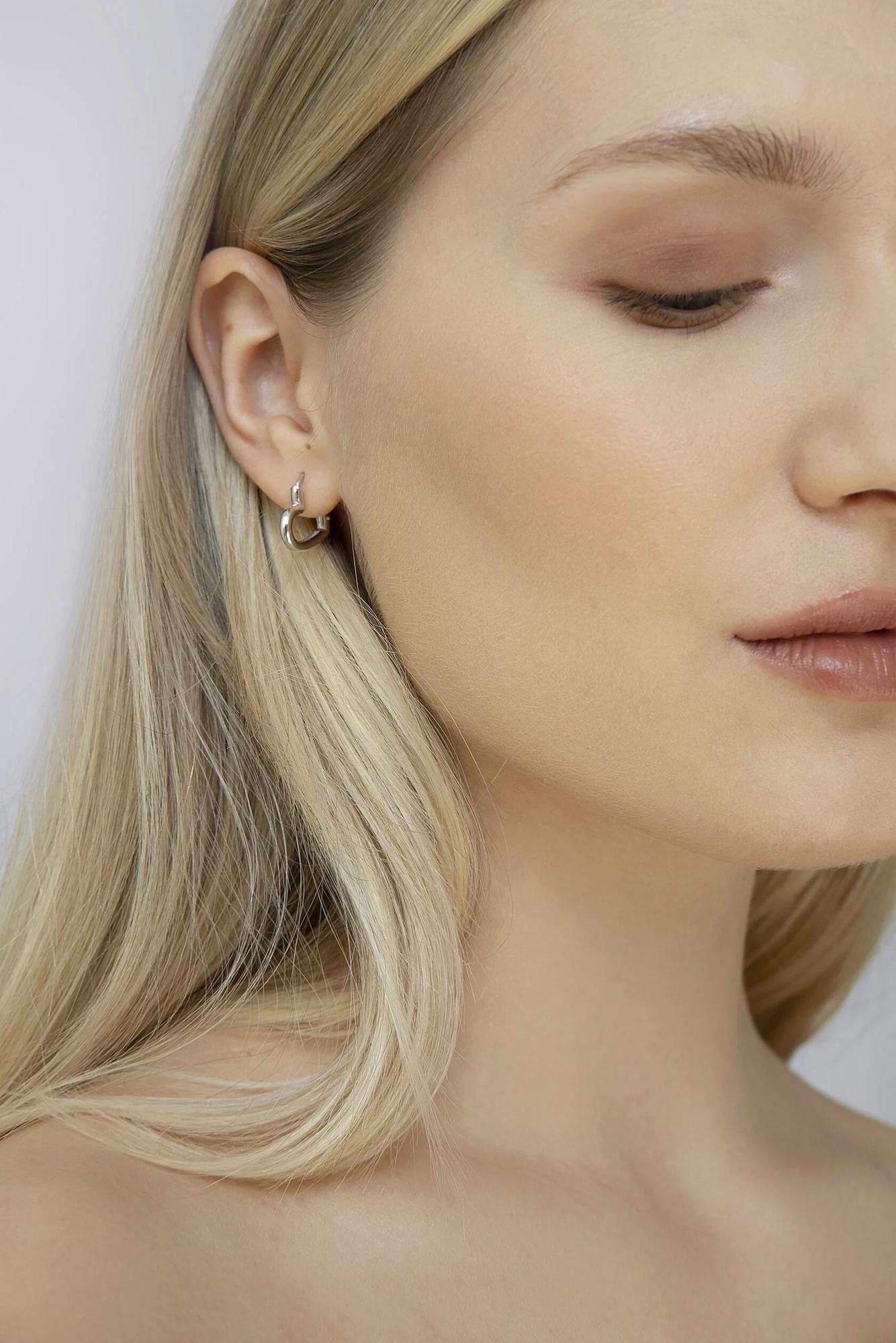 моносерьга конго сердце -heart