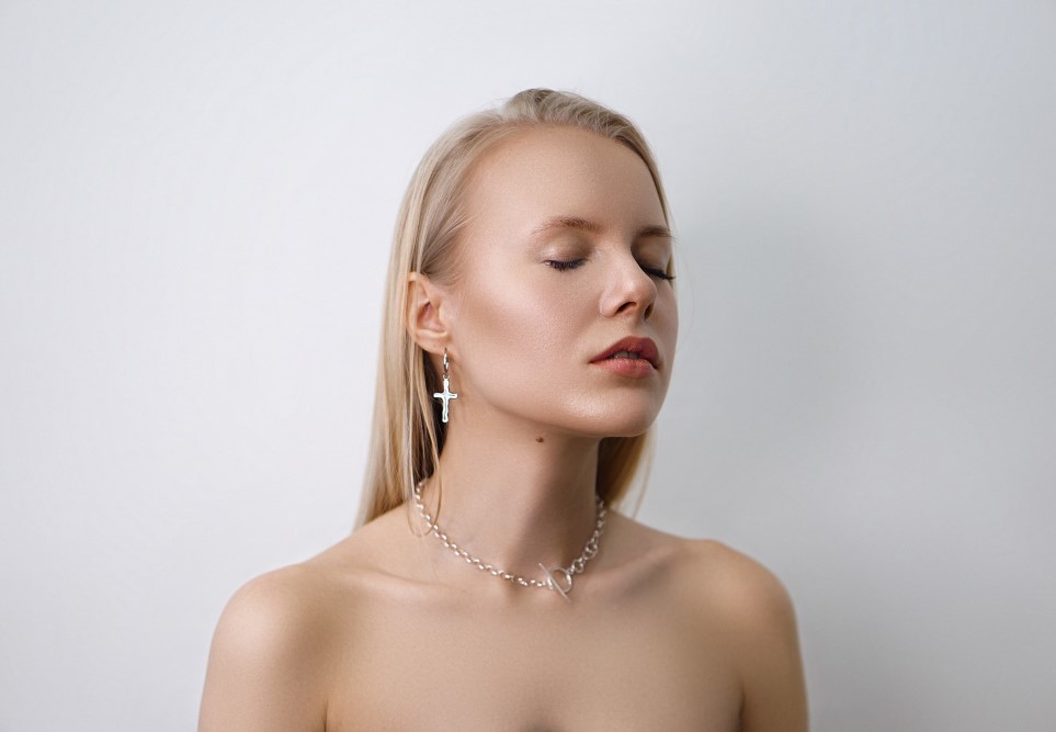 Серьги Крестики