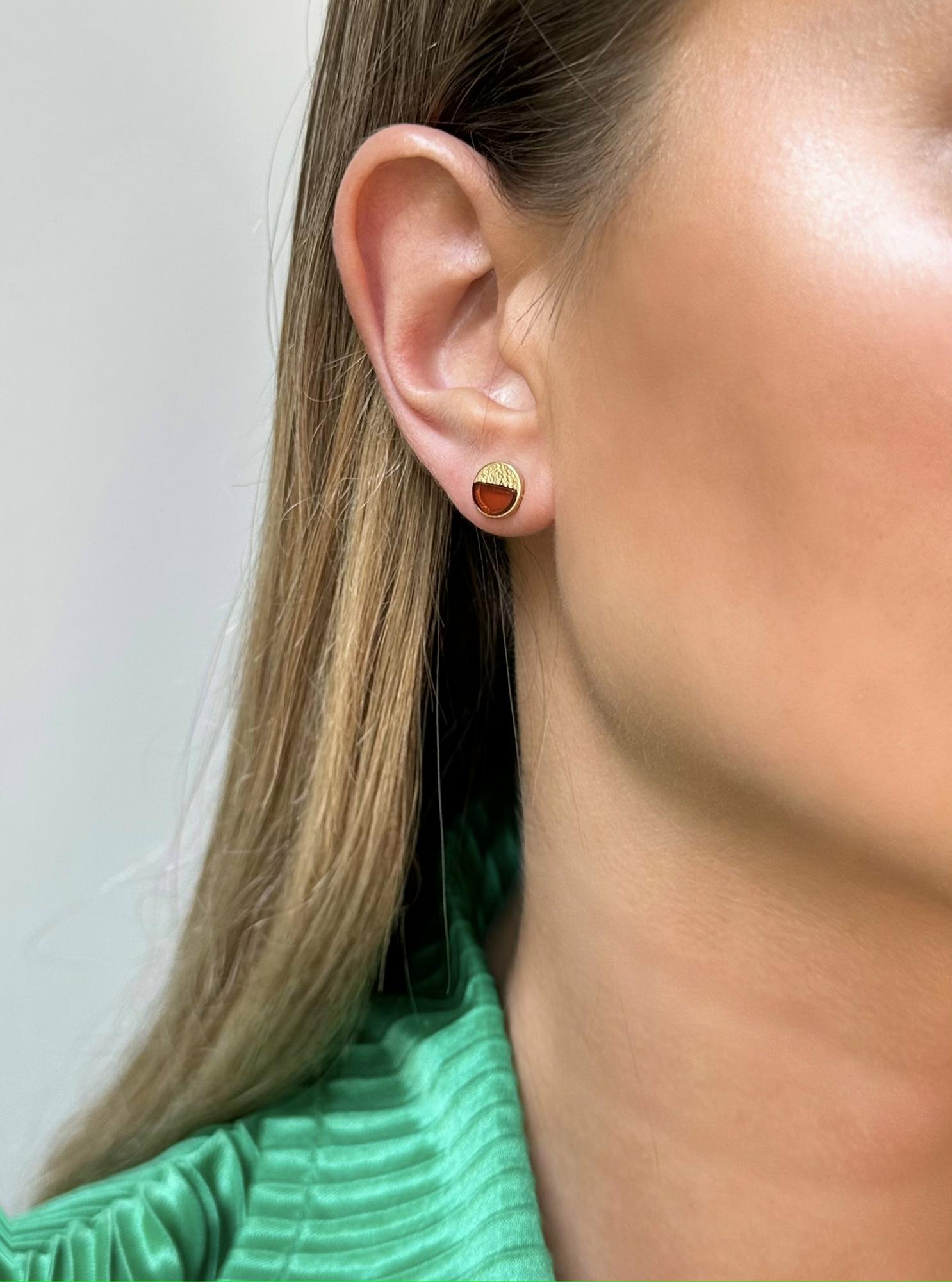 Серьги с натуральным янтарем E21048ZK