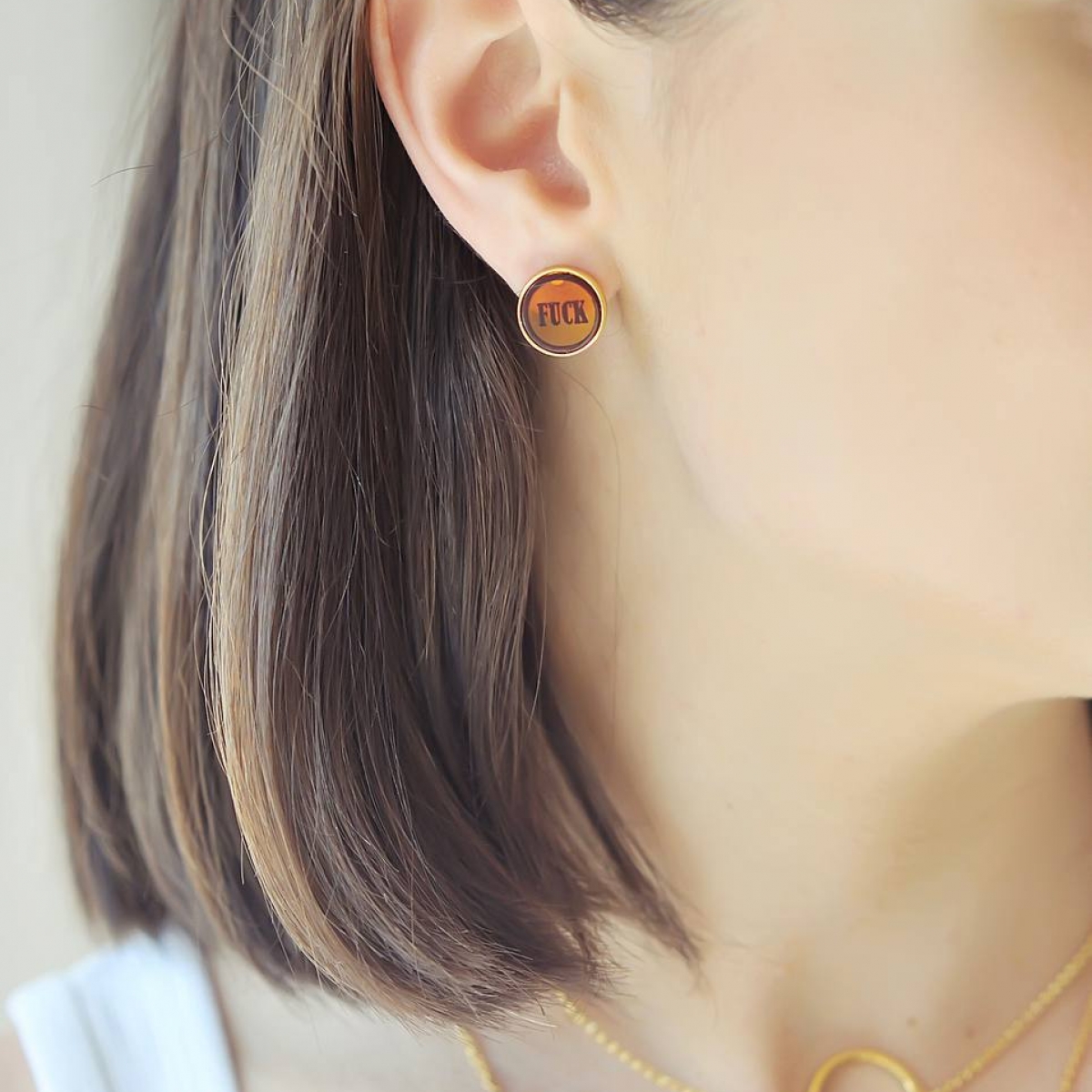 Серьги с натуральным янтарем E9234ZO