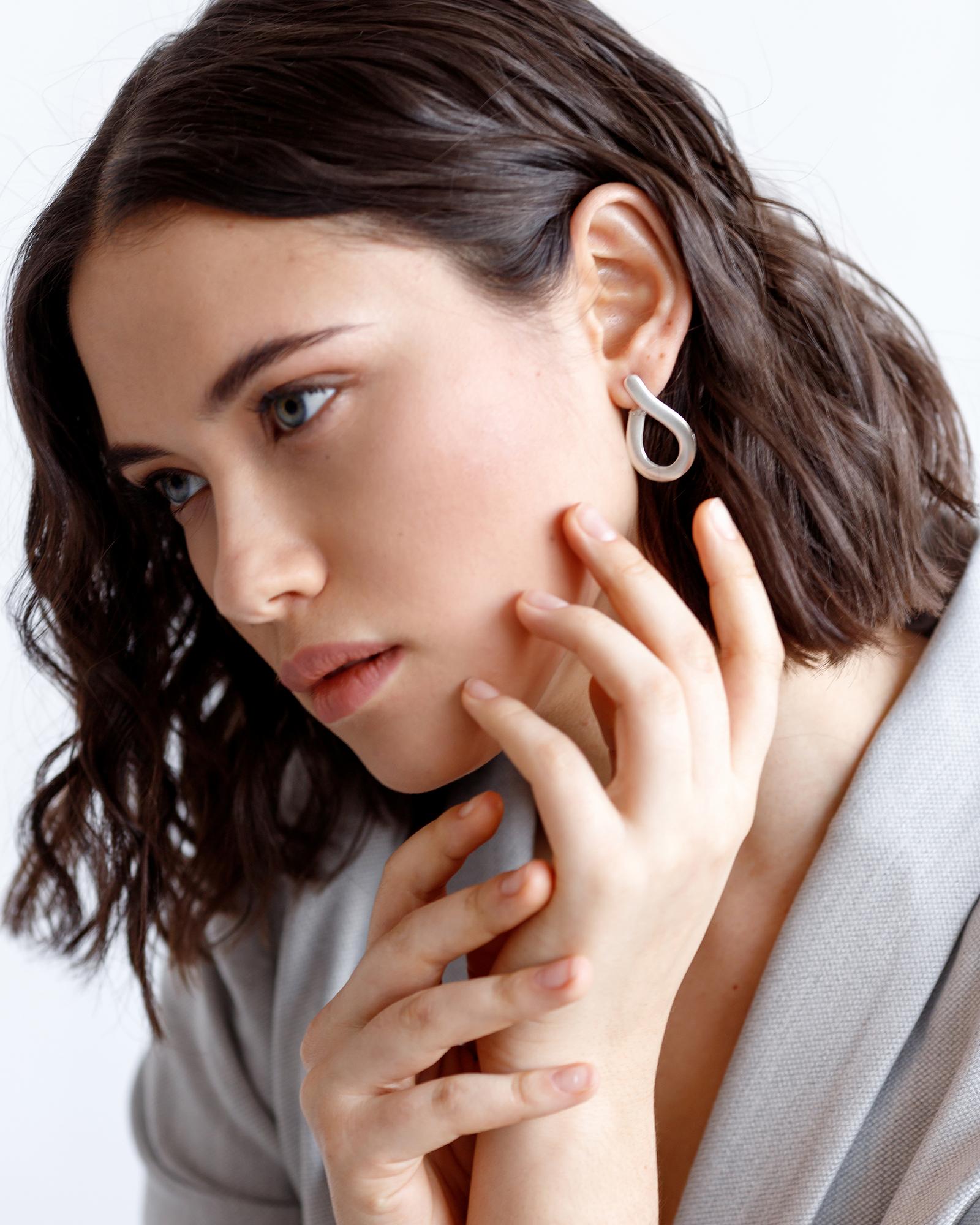 Серьги Матовая лента - Matt Band (MB-E)