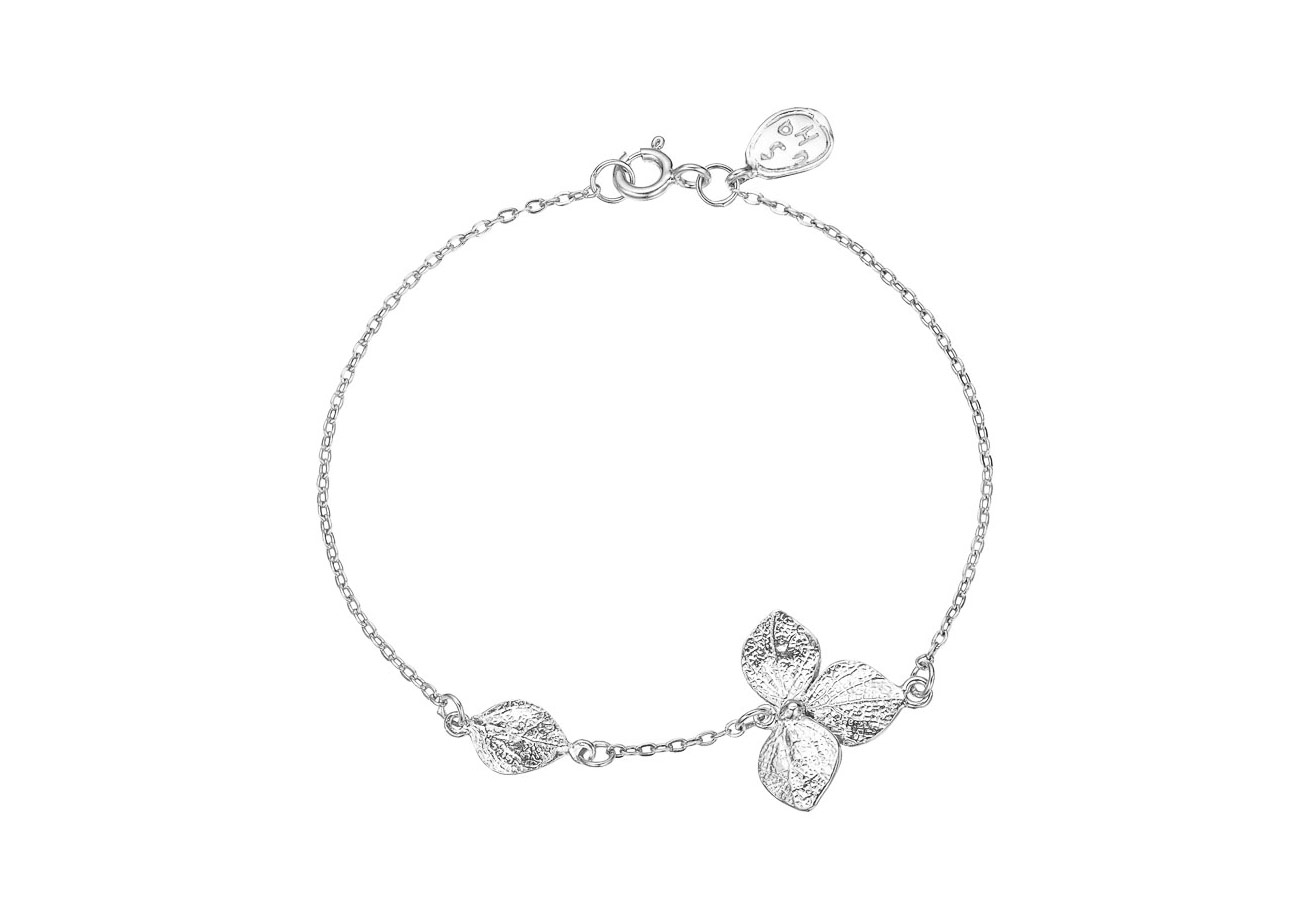 Браслет Гортензия серебро