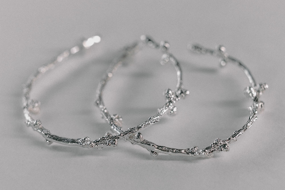 Серьги конго Лиственница