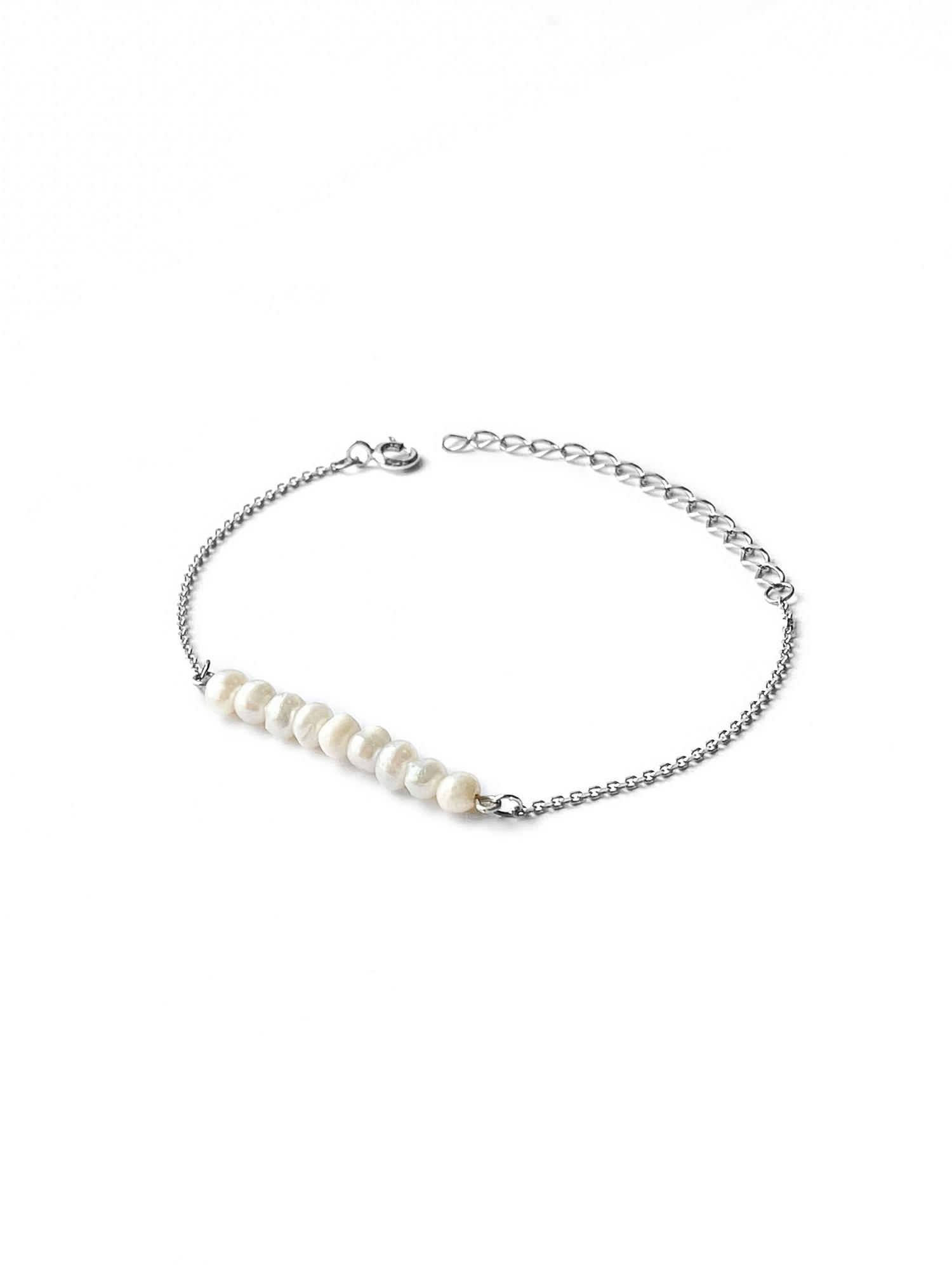 Серебряный браслет Основа-Жемчуг культивированный (Base Pearl