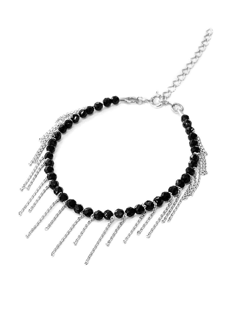 Серебряный браслет «Эйва» со шпинелью