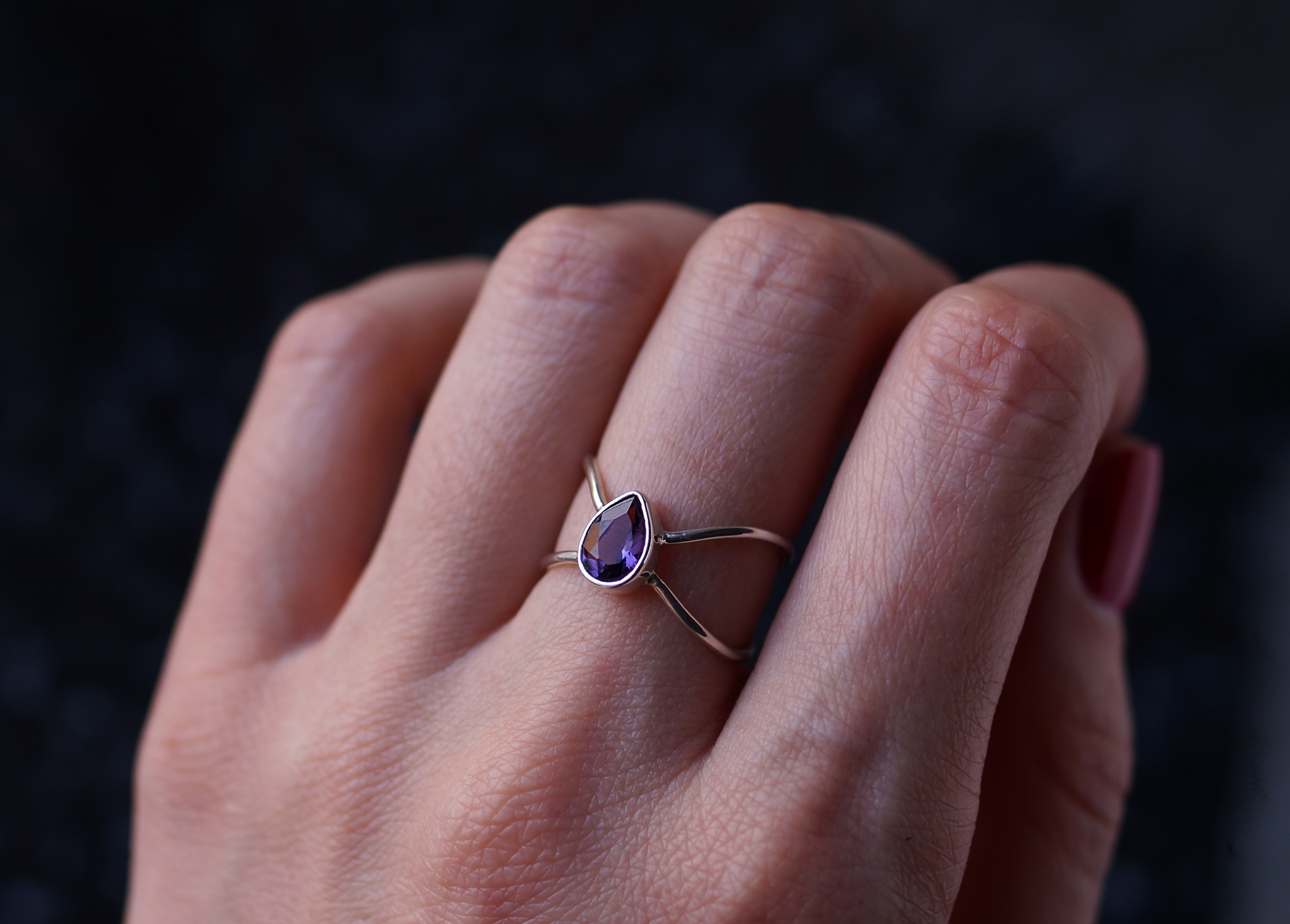 КОЛЬЦО БЕСКОНЕЧНОСТЬ С АМЕТИСТОМ