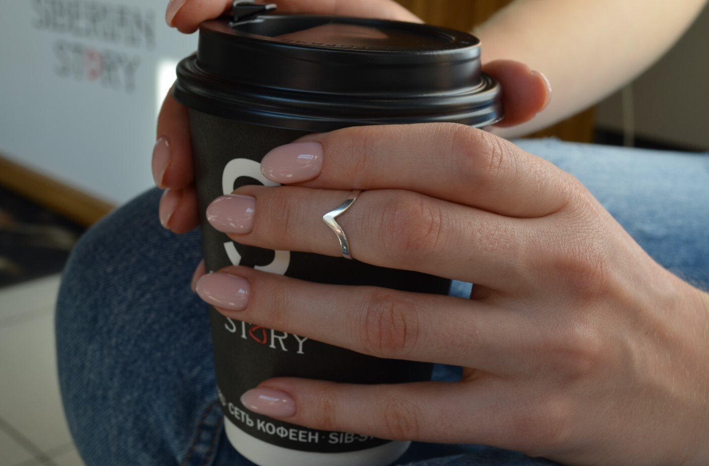 Кольцо V глянцевое разъемное