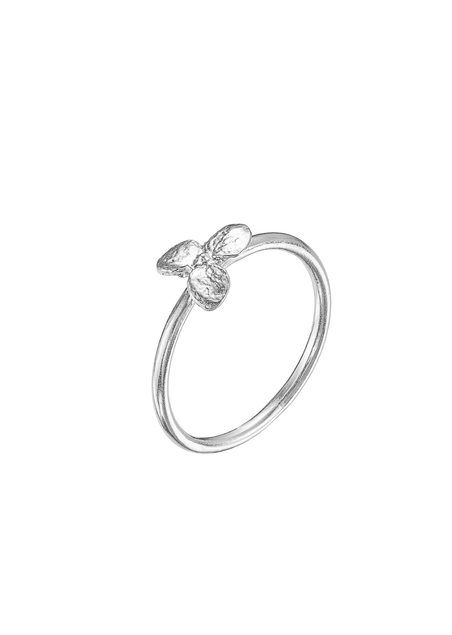 Кольцо Гортензия мини 3 лепестка