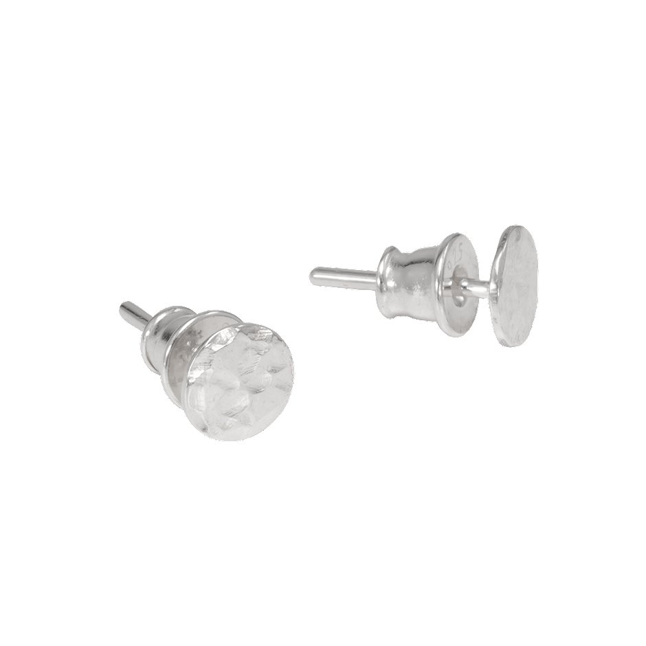 Серьги-пусеты круглые