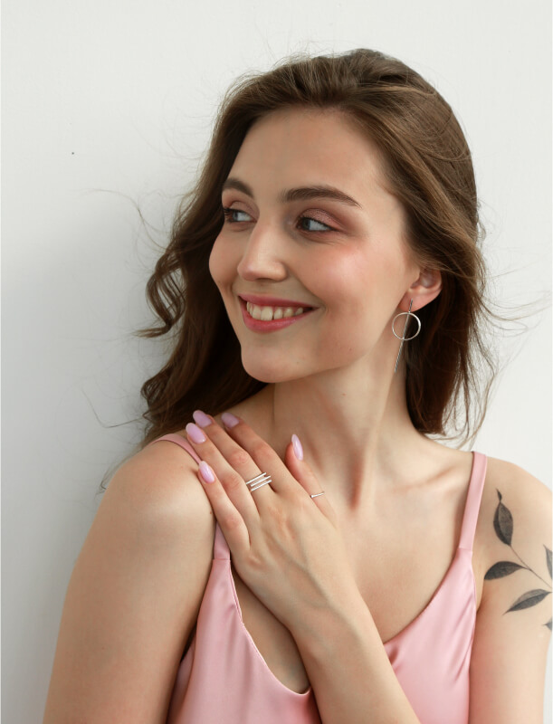 Серьги  «Асимметрия»