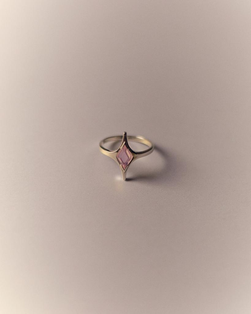 Кольцо МАР - MAR с розовым опалом