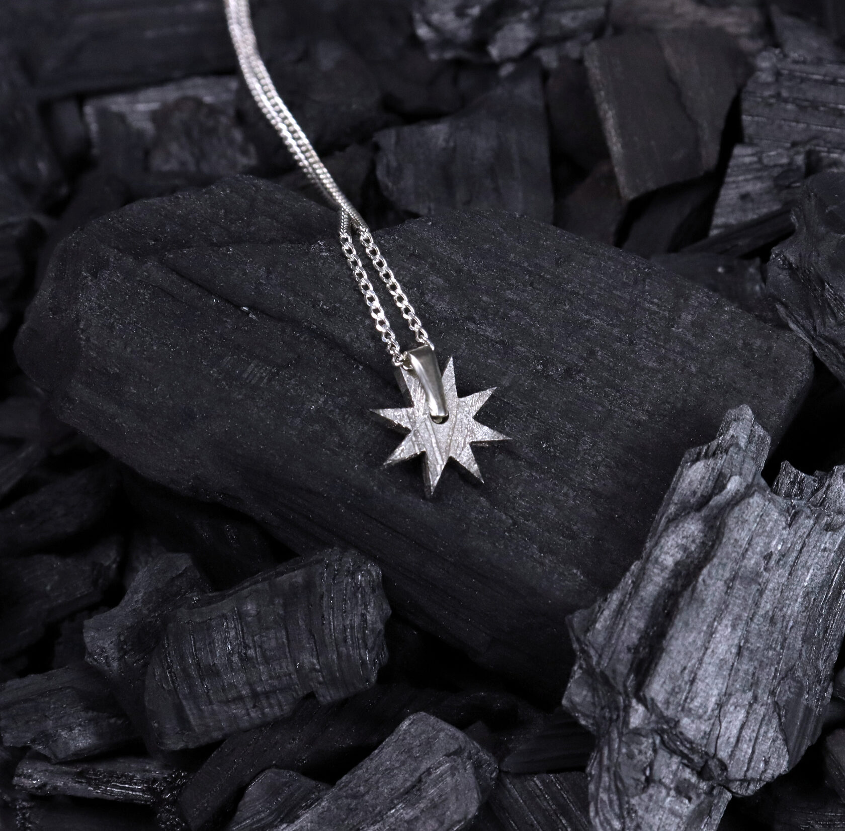 подвеска - звезда в родии