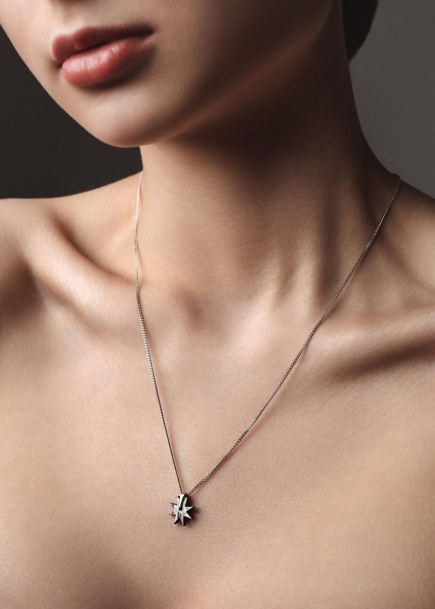 подвеска - звезда в родии