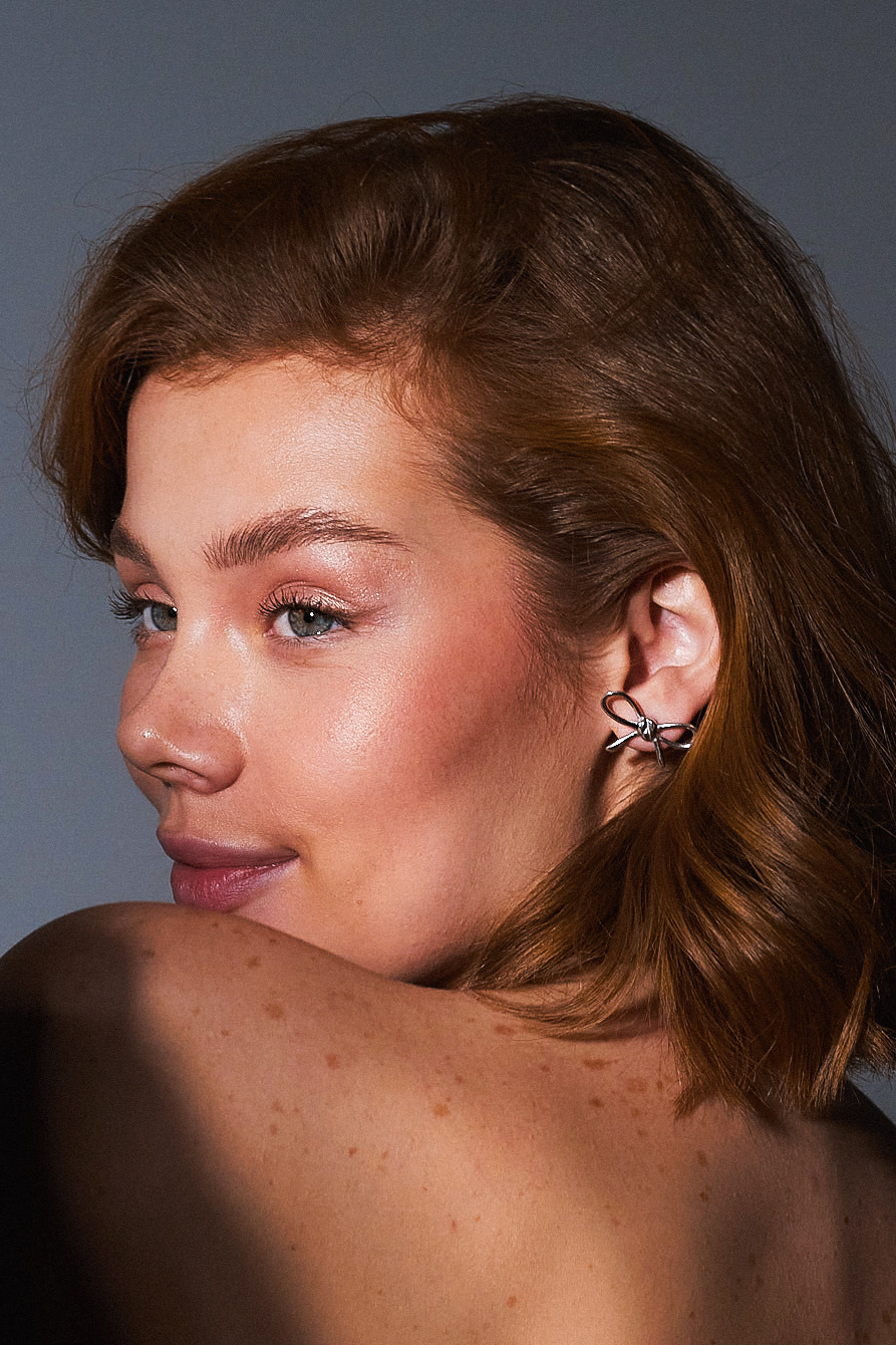 Серьги-пусеты «Бант»