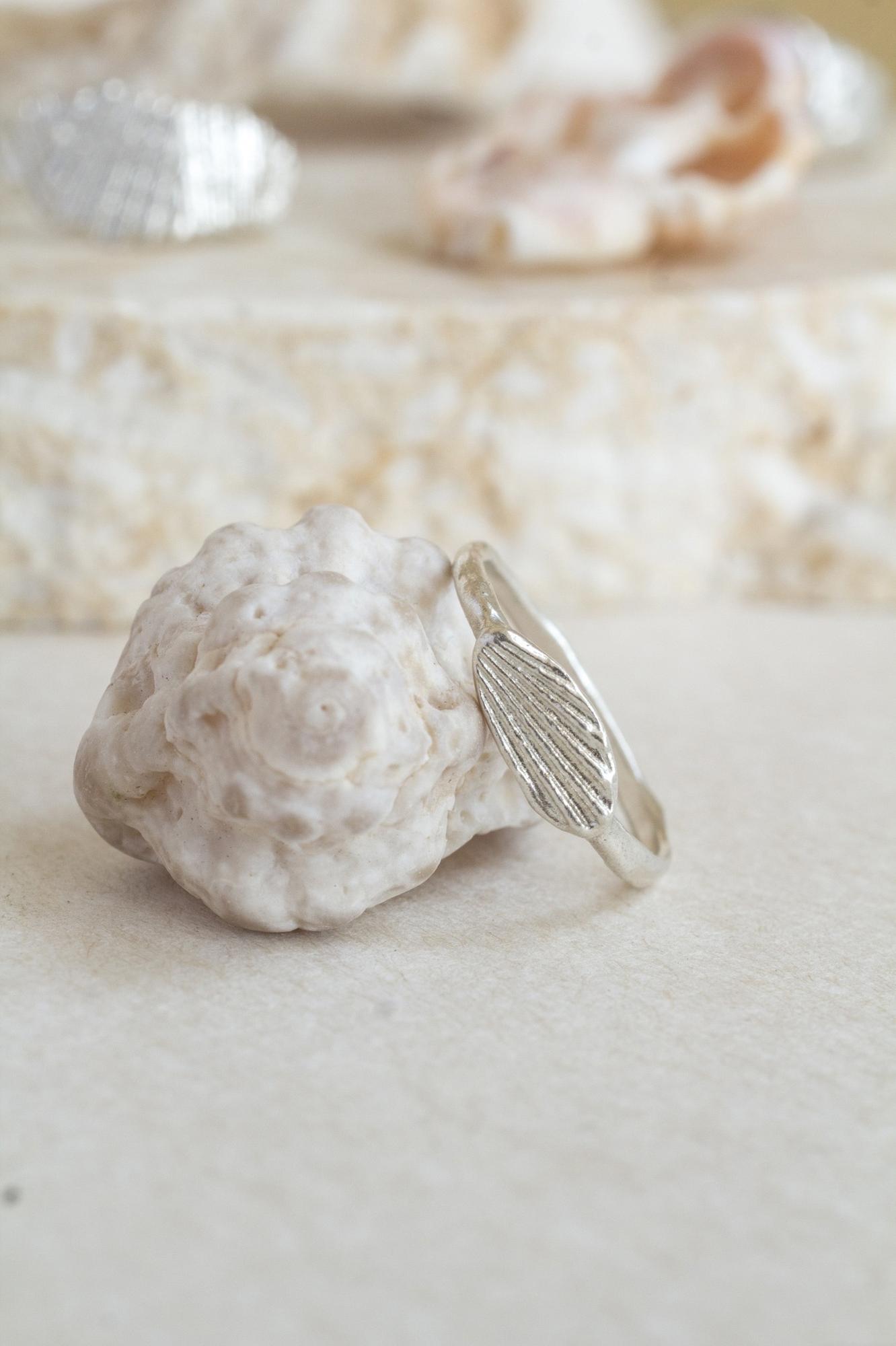 Кольцо "Отпечаток ракушки"