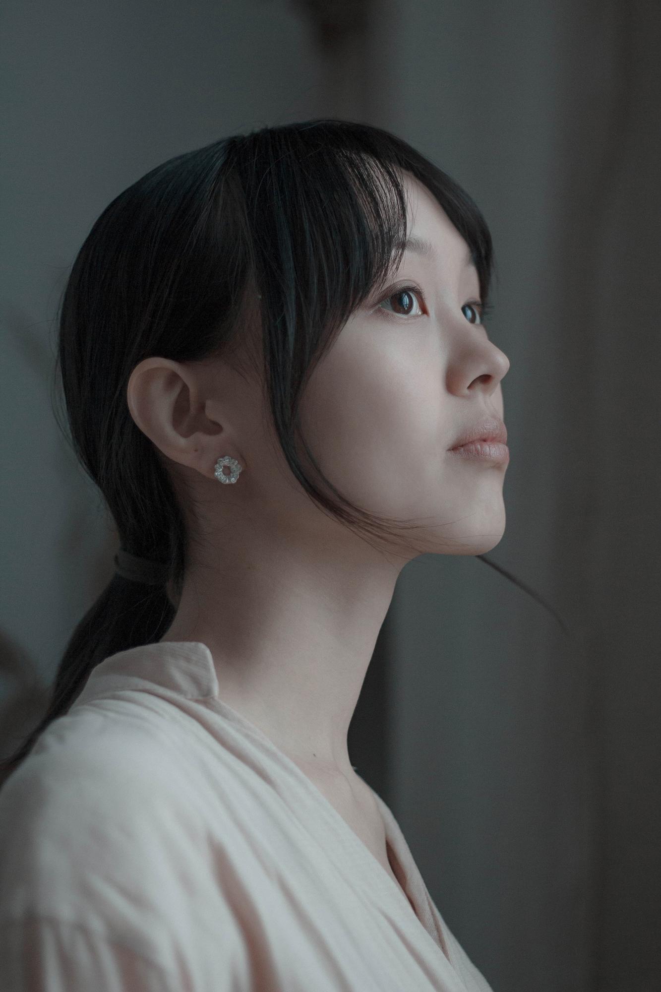 Серьги пусеты  "Цветочные кораллы"