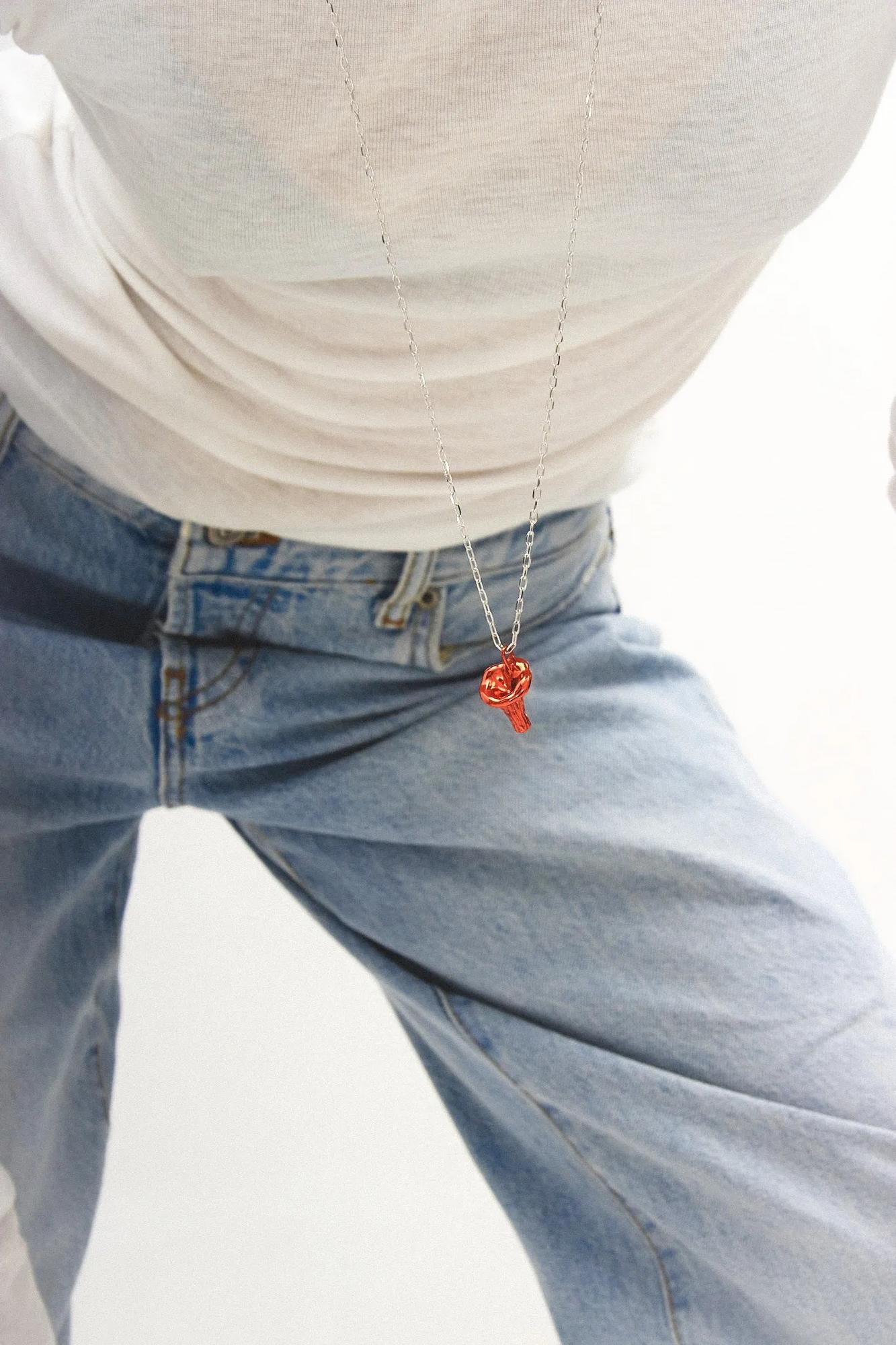 Серебряное колье «Лисичка»