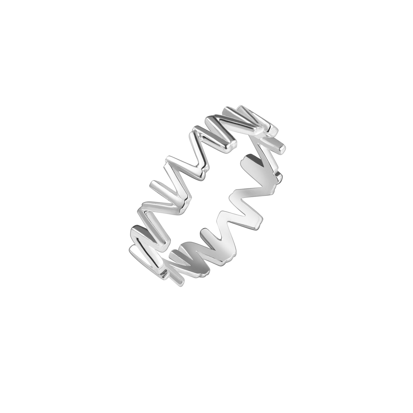 Серебряное кольцо "N"