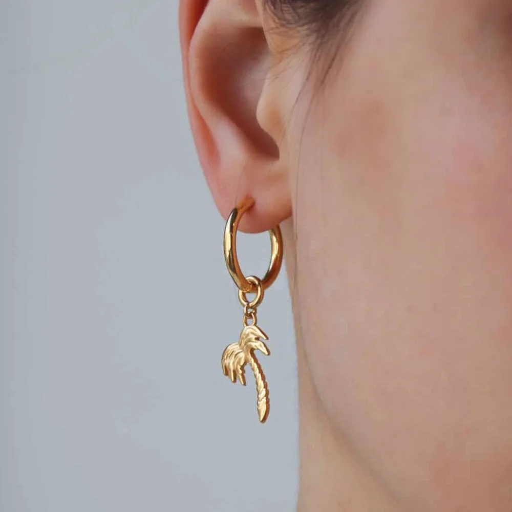 Серьги - конго "Пальмы"