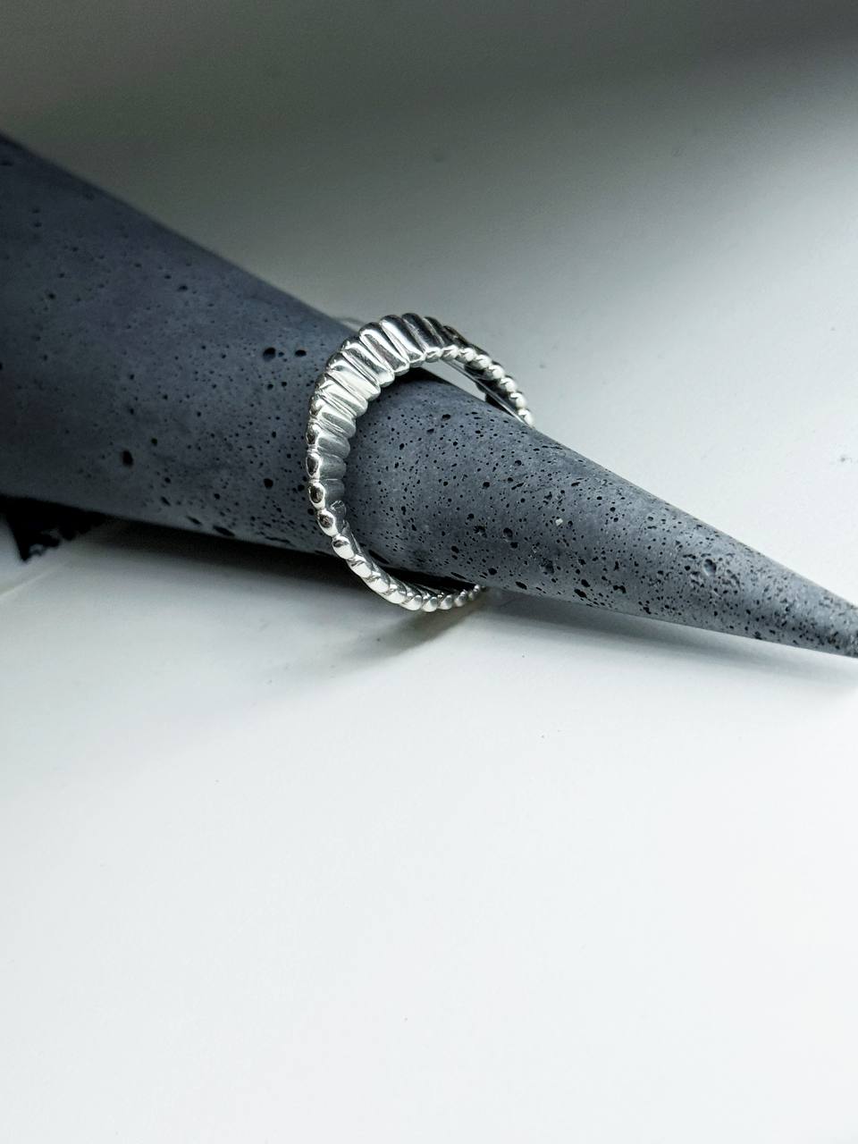 Серебряное кольцо Кокошник