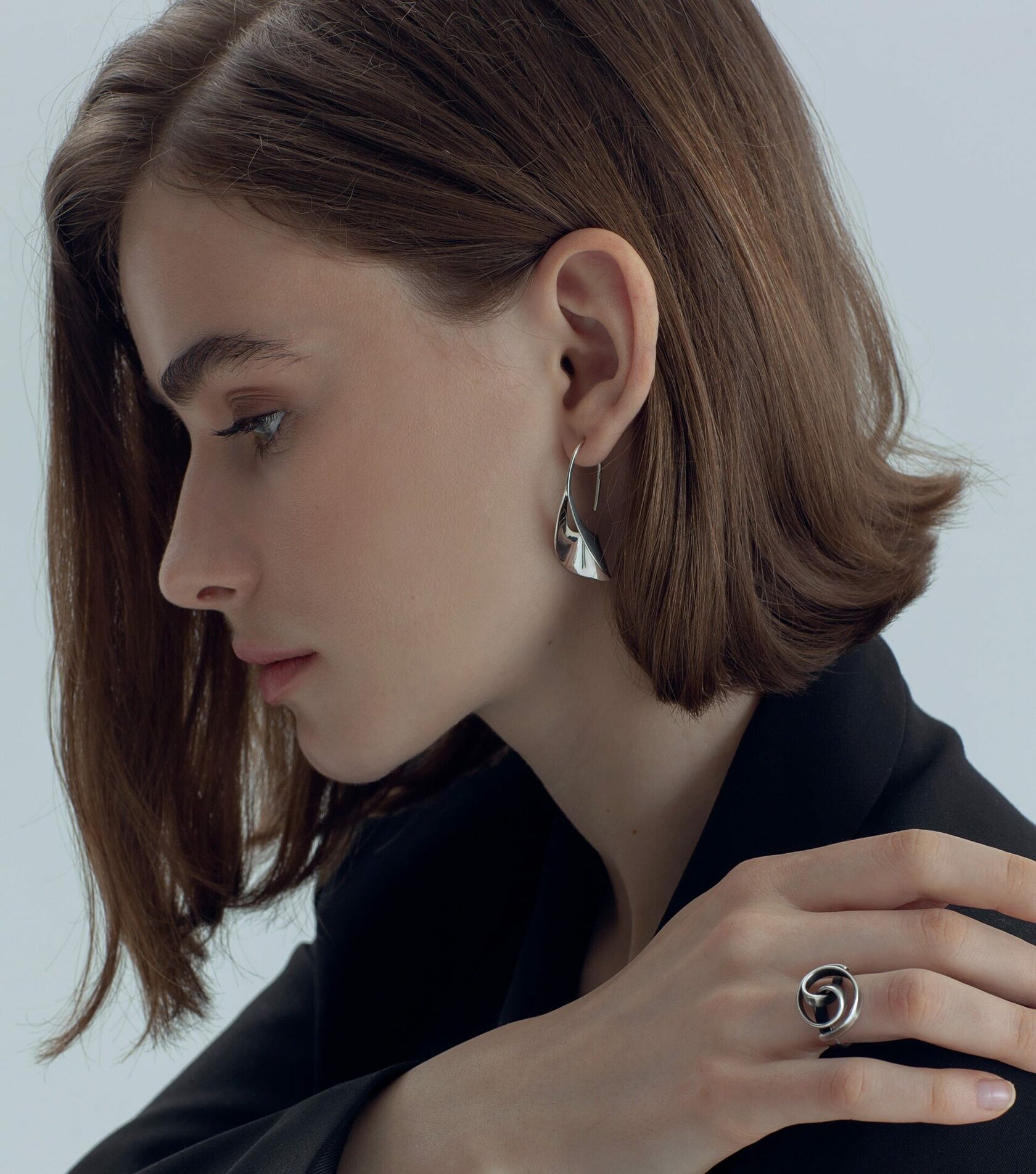 Серьги Лепестки